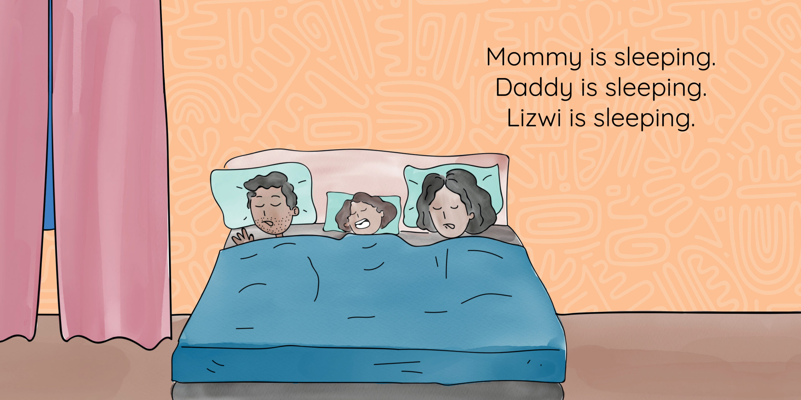 Matthew is up! — original illustrated page 3, English text included