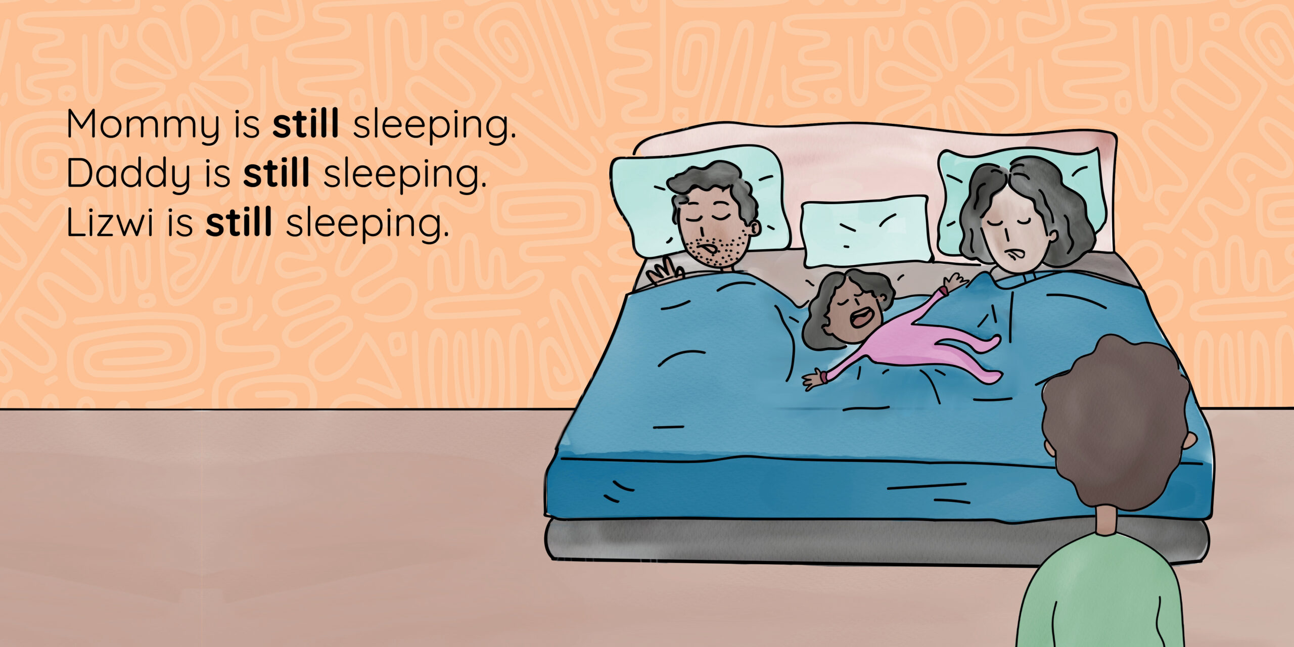 Matthew is up! — original illustrated page 11, English text included