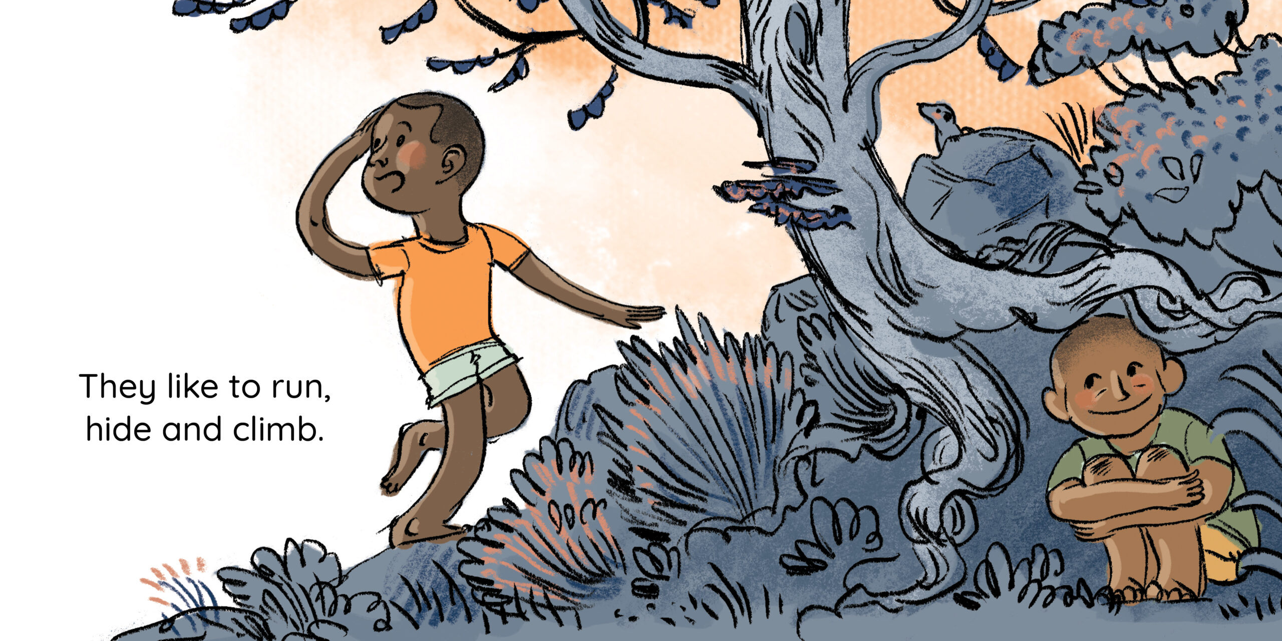 Meerkat magic — original illustrated page 3, English text included