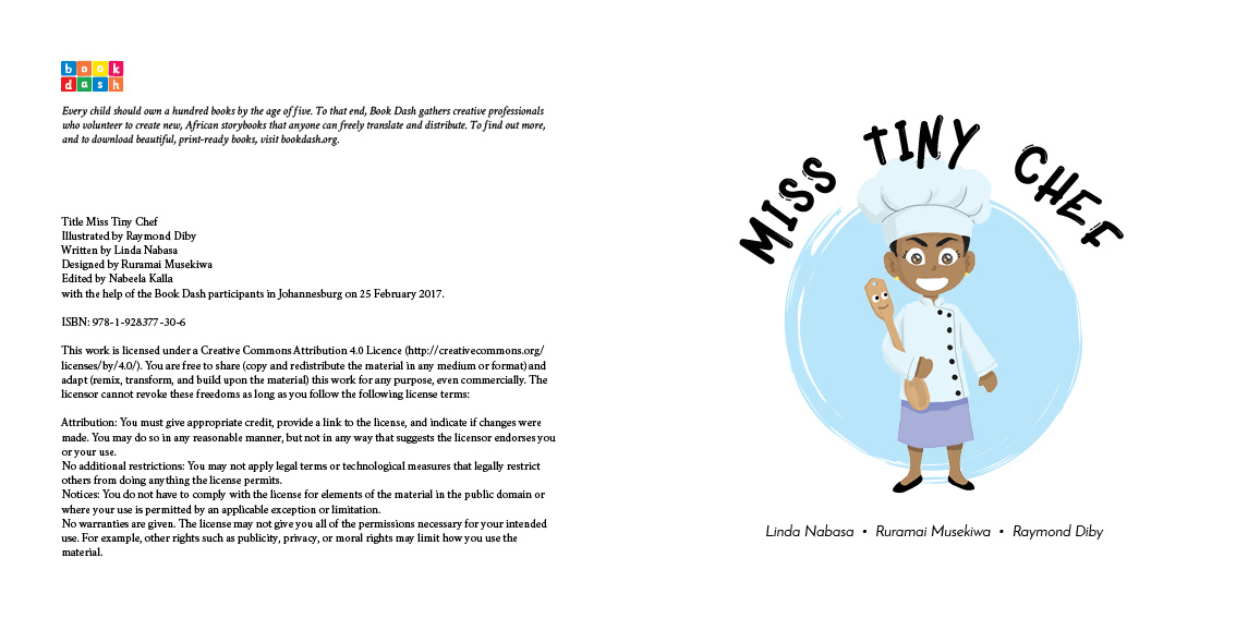 Miss Tiny Chef — original illustrated page 3, English text included