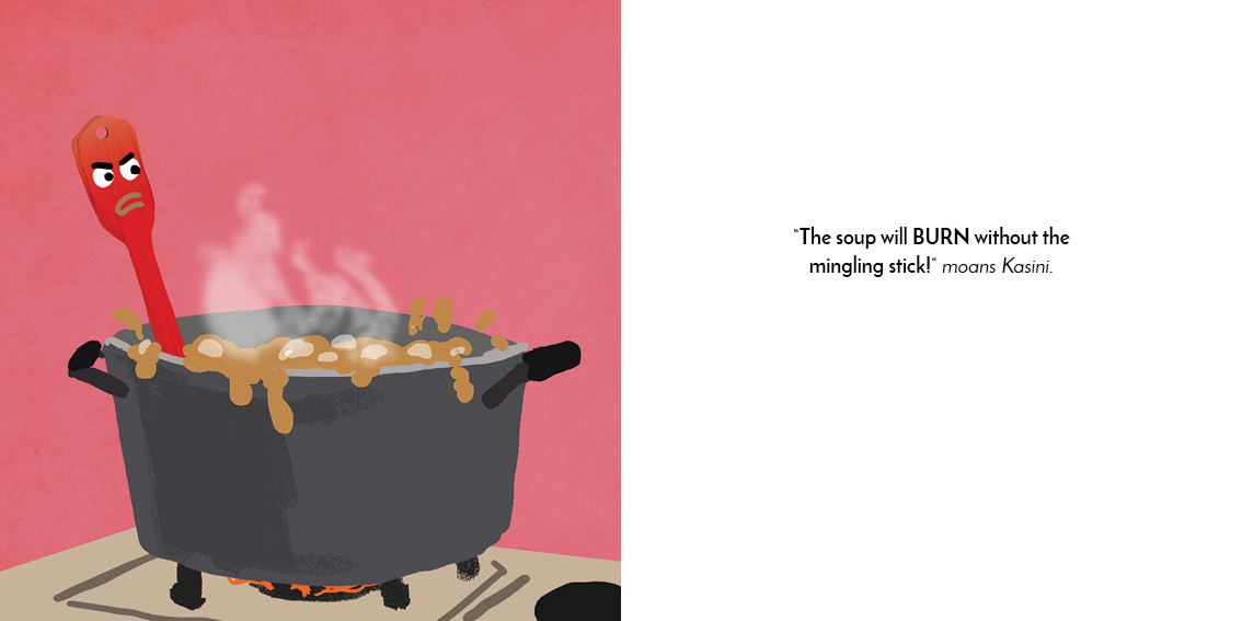 Miss Tiny Chef — original illustrated page 13, English text included
