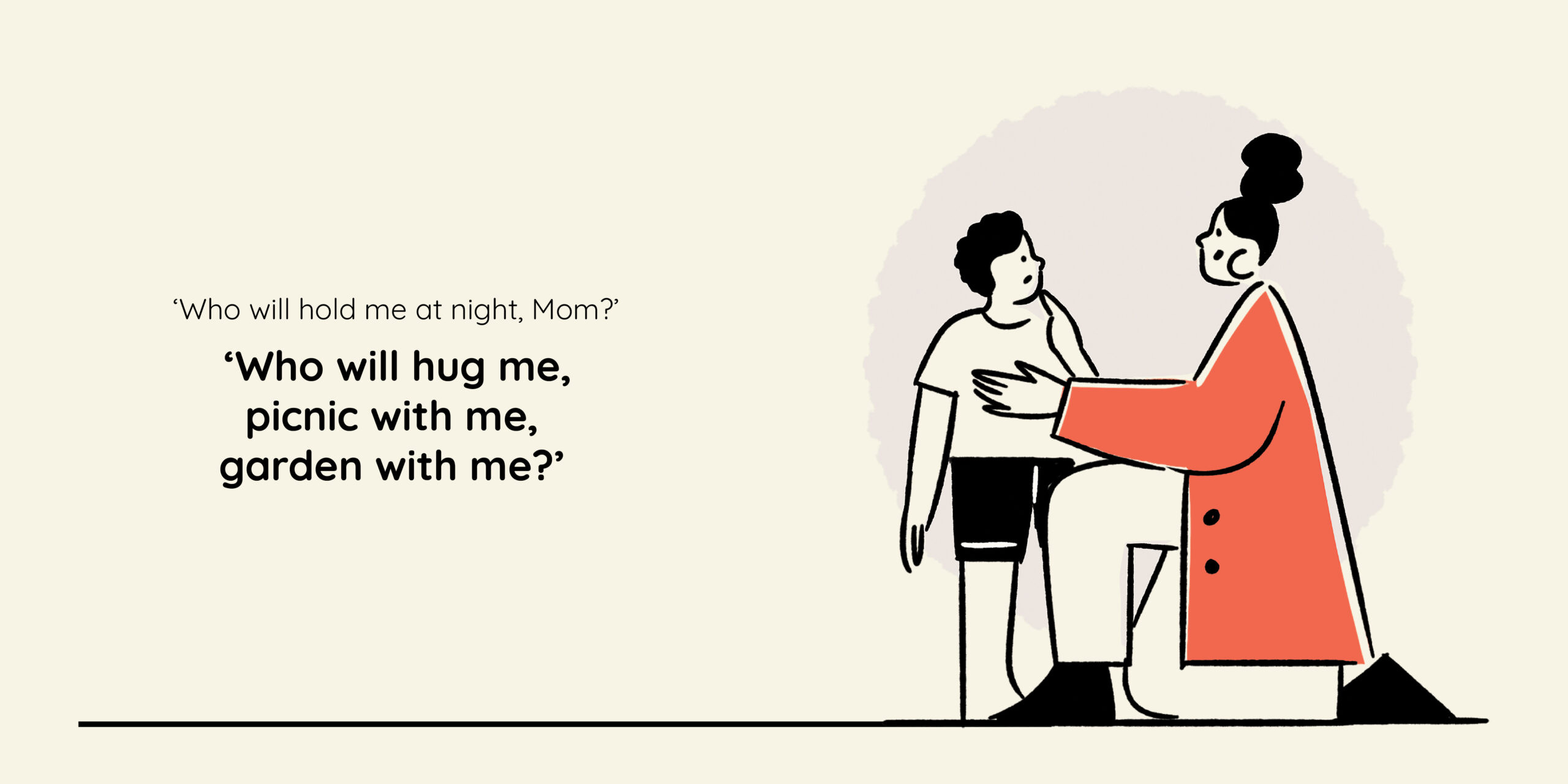 Mom’s Red Coat — original illustrated page 5, English text included