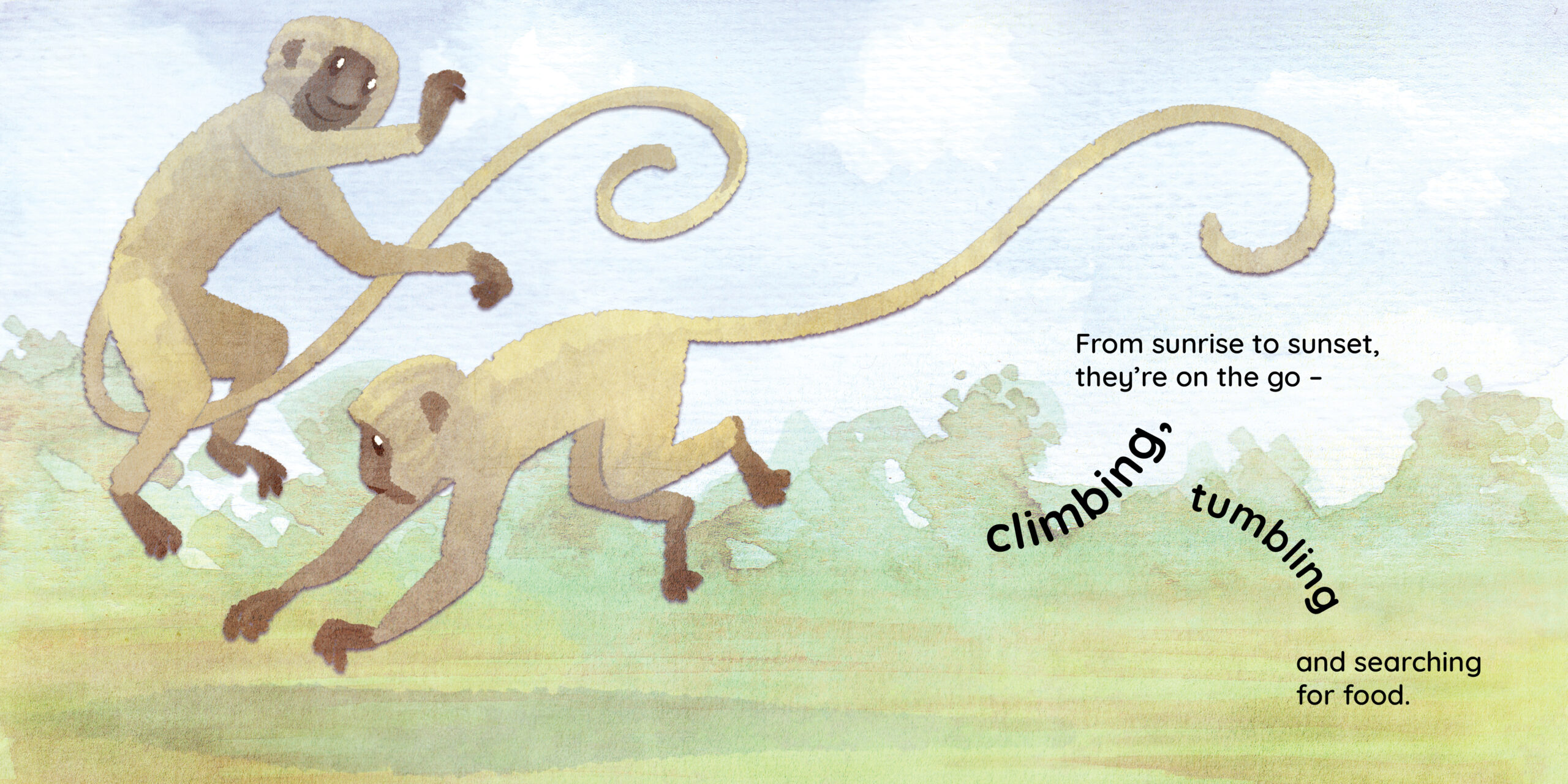 Monkey business — original illustrated page 7, English text included