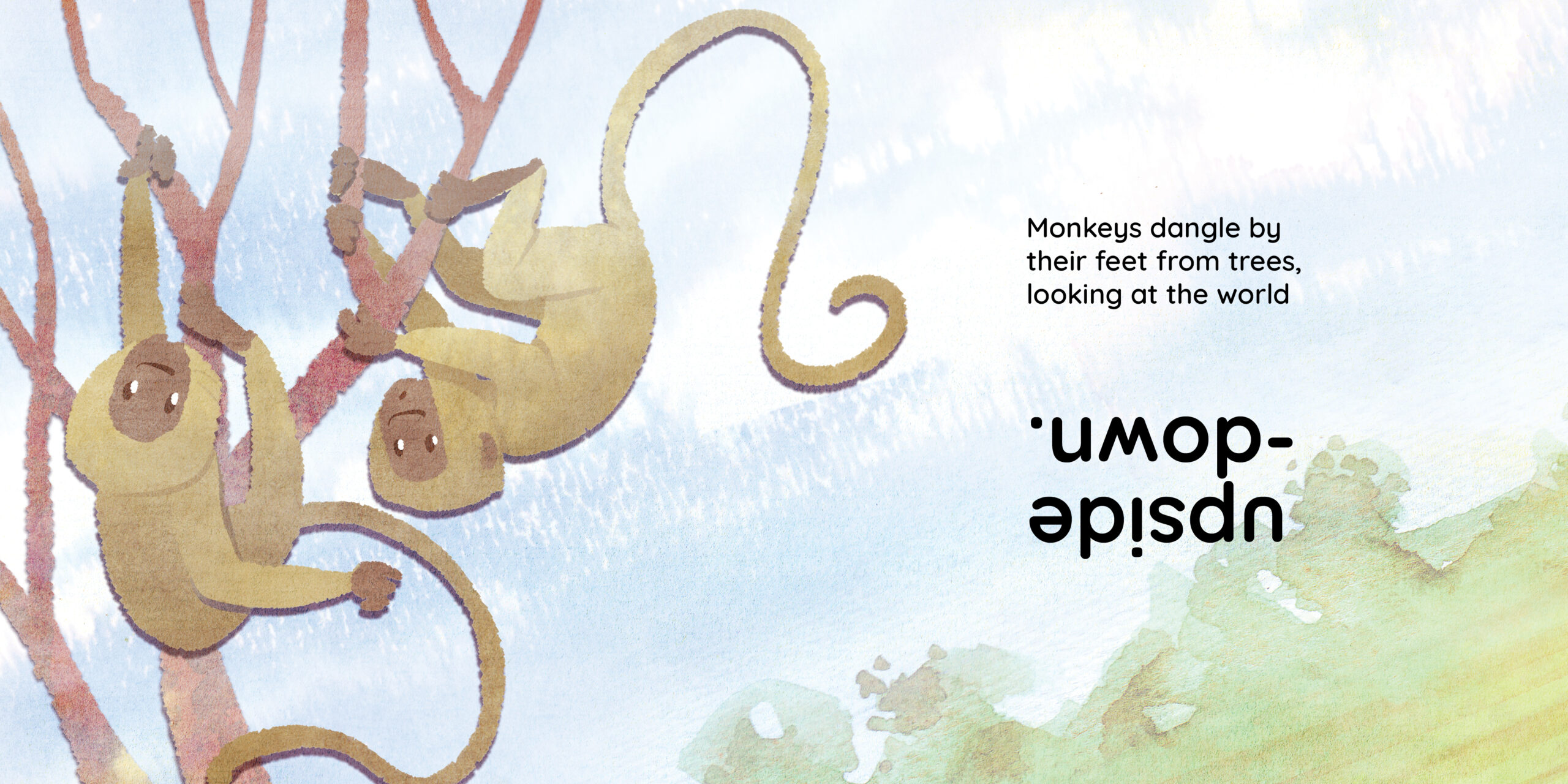 Monkey business — original illustrated page 8, English text included
