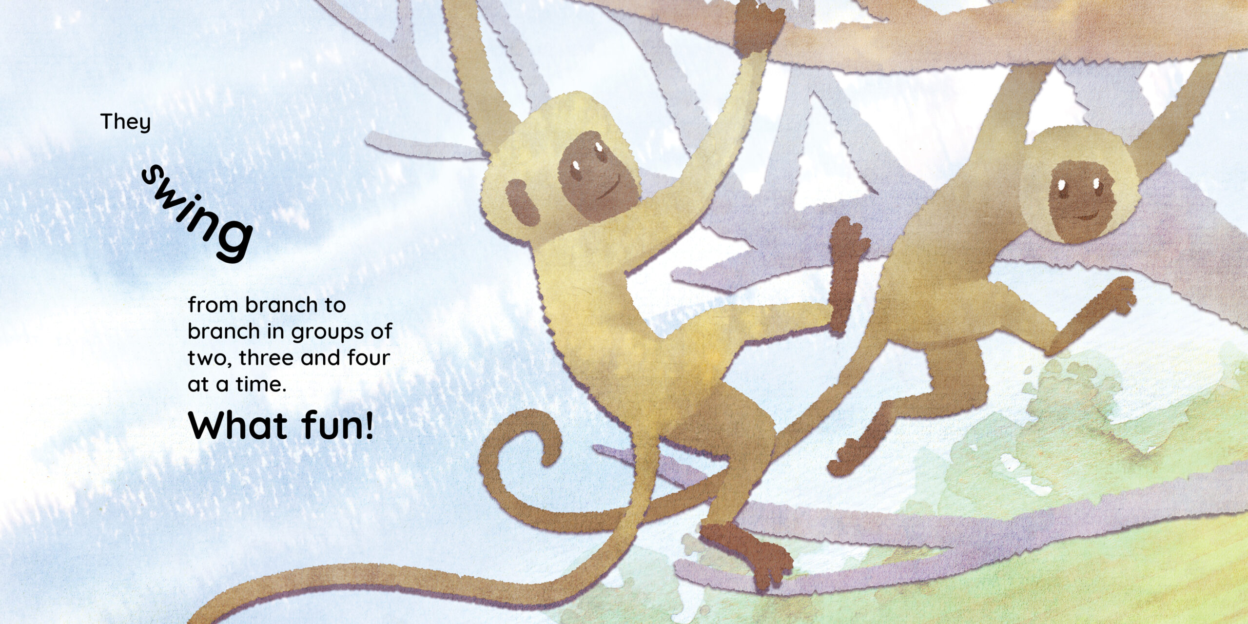 Monkey business — original illustrated page 9, English text included