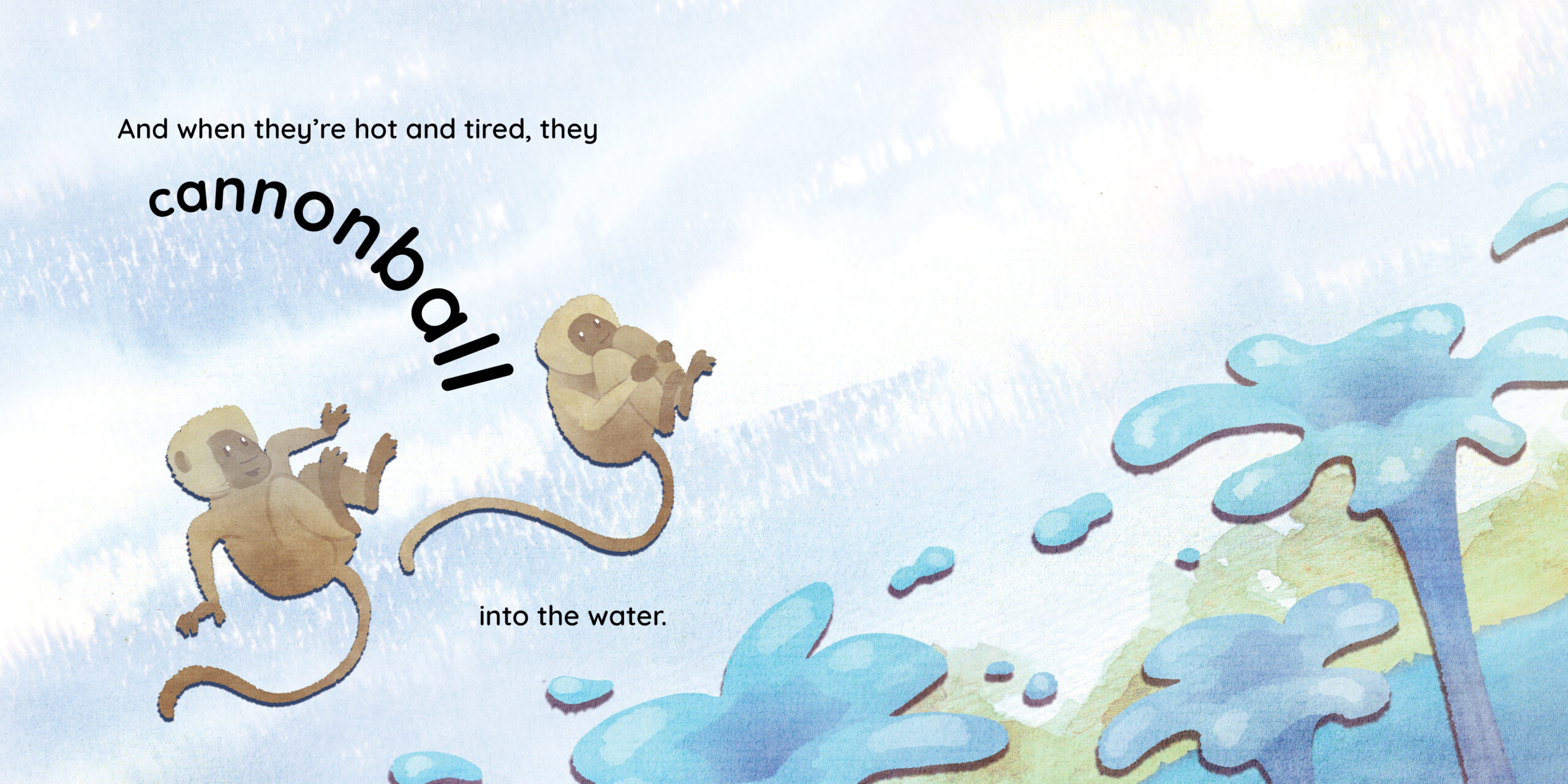 Monkey business — original illustrated page 12, English text included