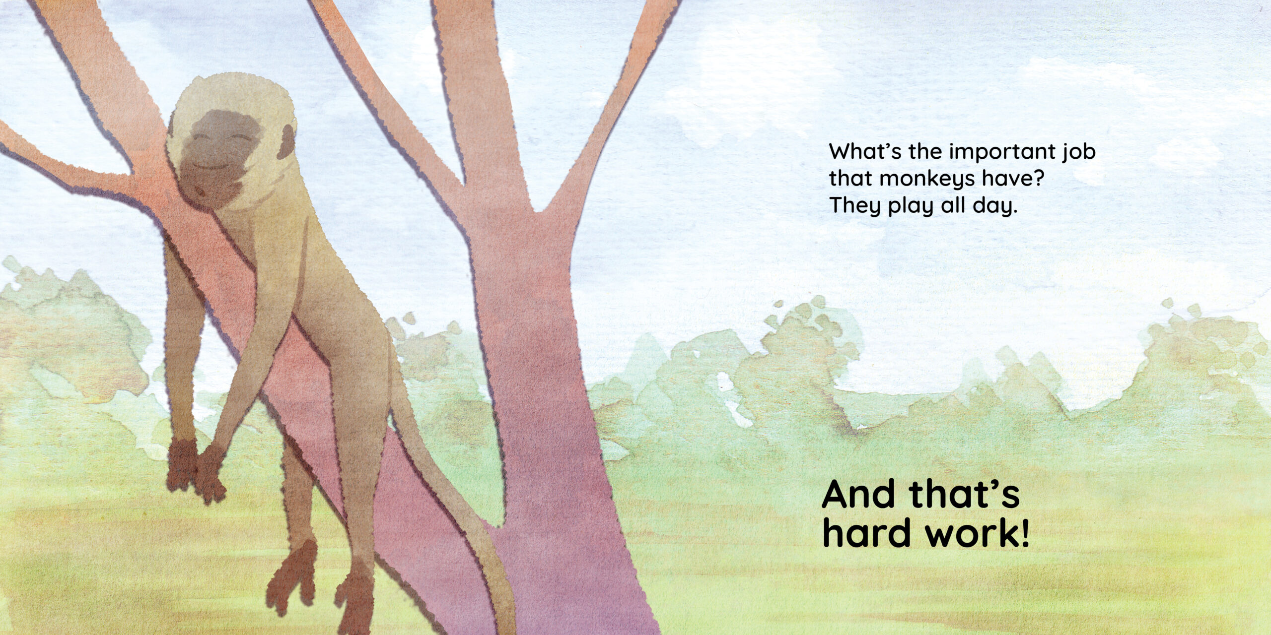 Monkey business — original illustrated page 13, English text included