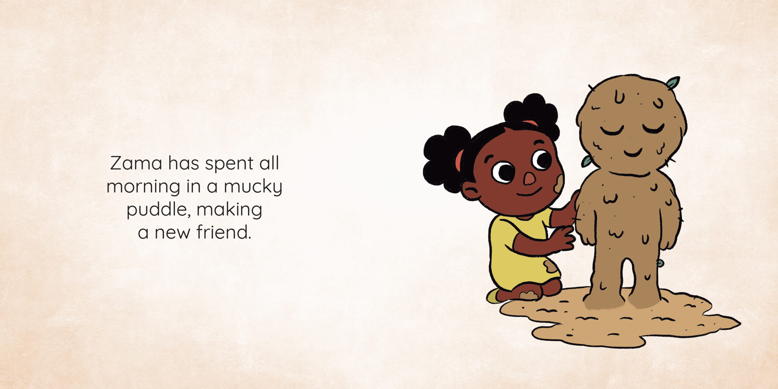 MUD! — original illustrated page 2, English text included