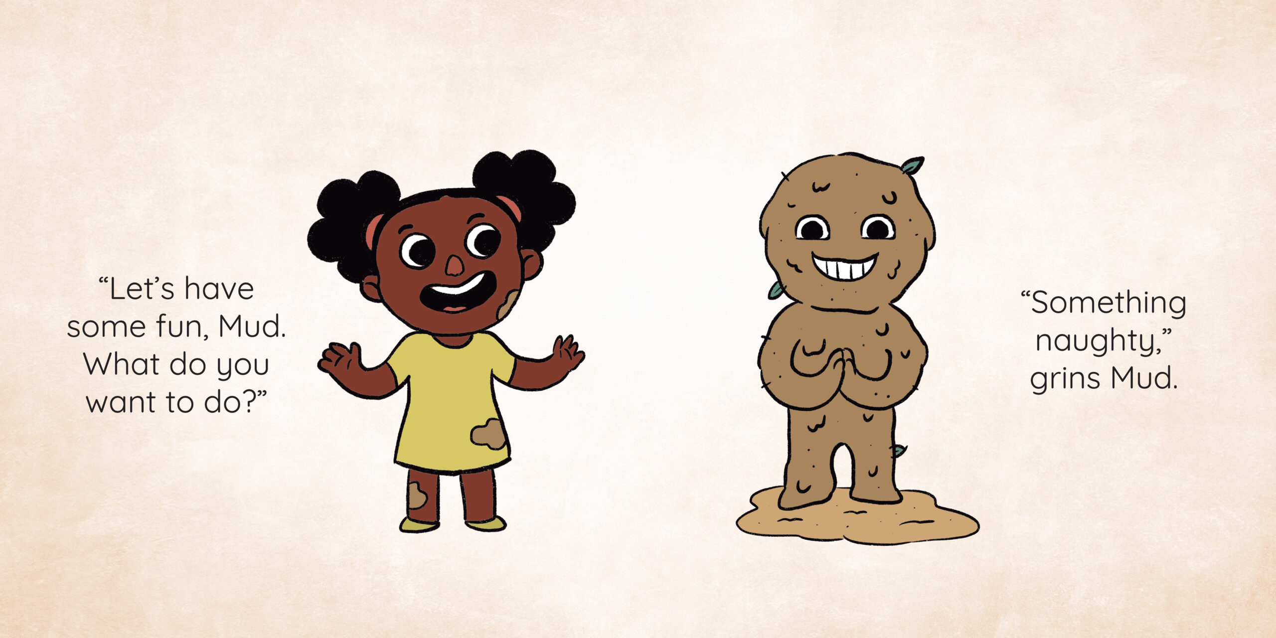 MUD! — original illustrated page 3, English text included