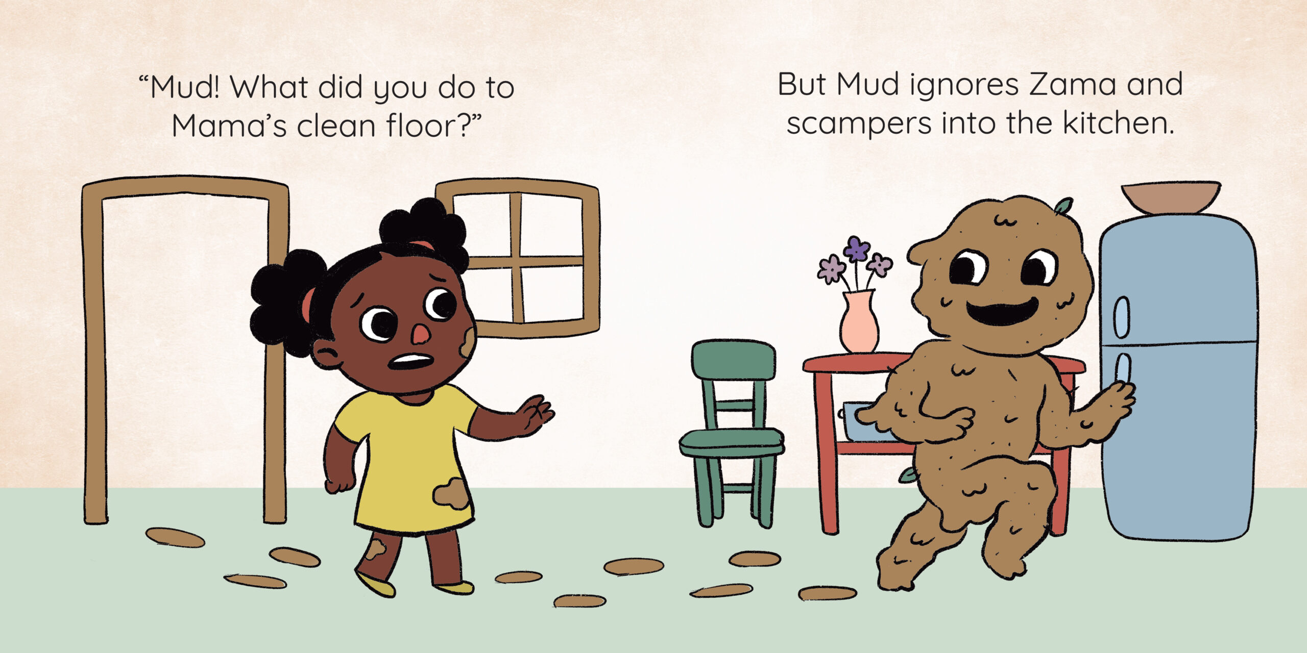 MUD! — original illustrated page 7, English text included