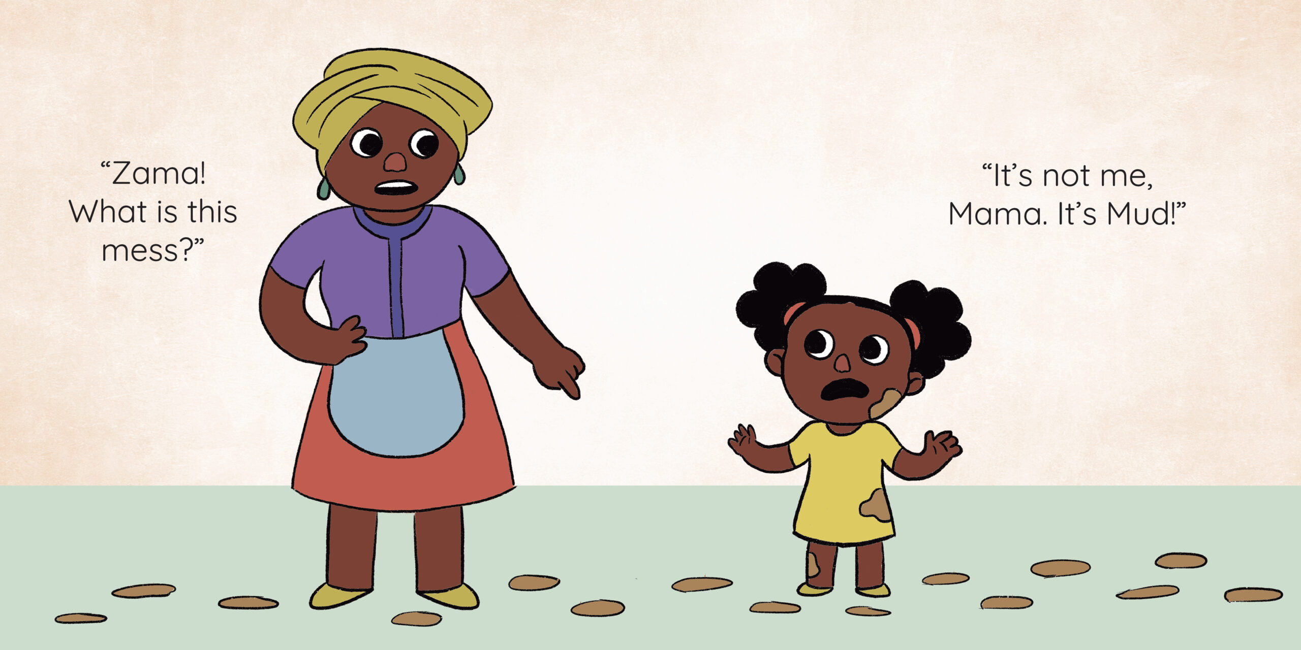 MUD! — original illustrated page 8, English text included