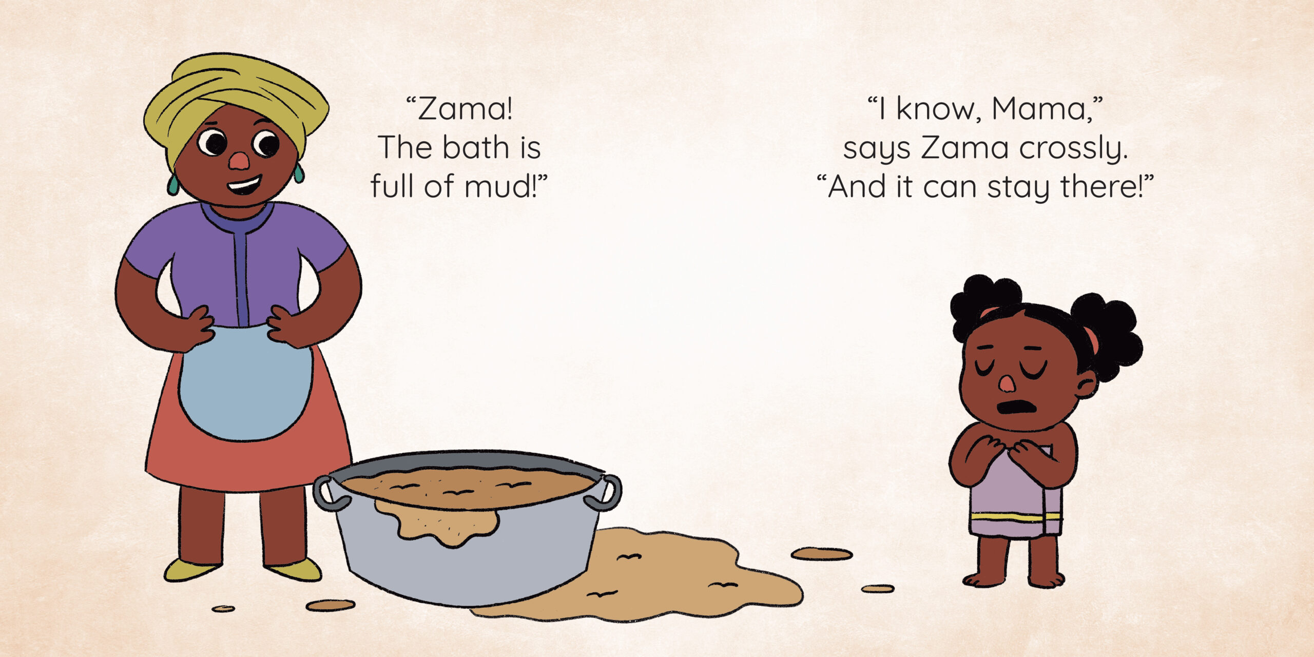 MUD! — original illustrated page 13, English text included