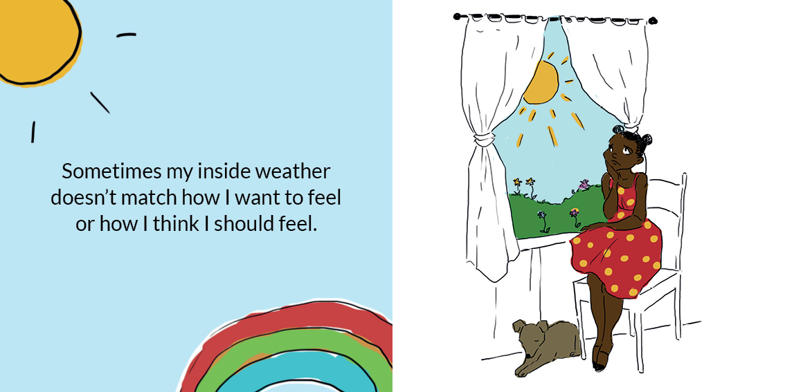 My inside weather — original illustrated page 12, English text included