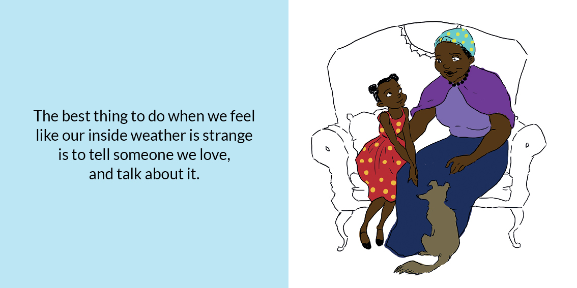 My inside weather — original illustrated page 14, English text included