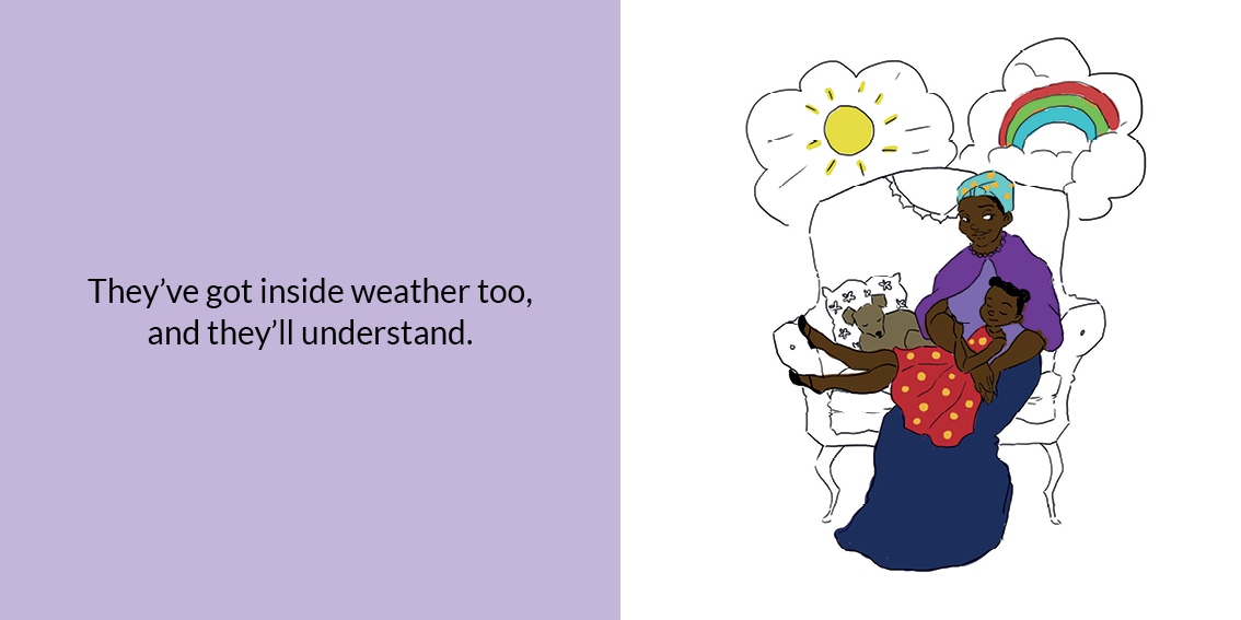 My inside weather — original illustrated page 15, English text included