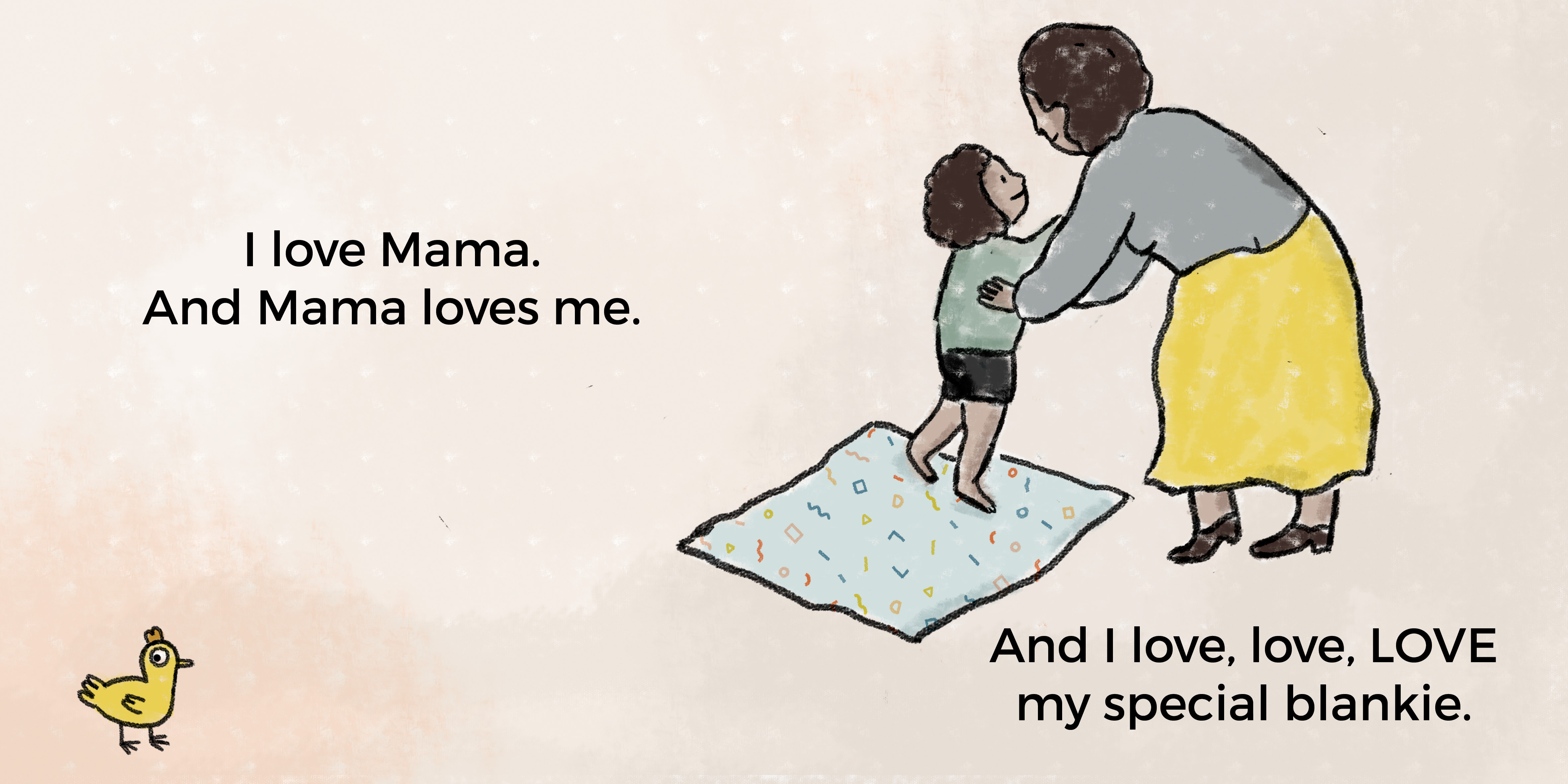 My Special Blankie — original illustrated page 6, English text included