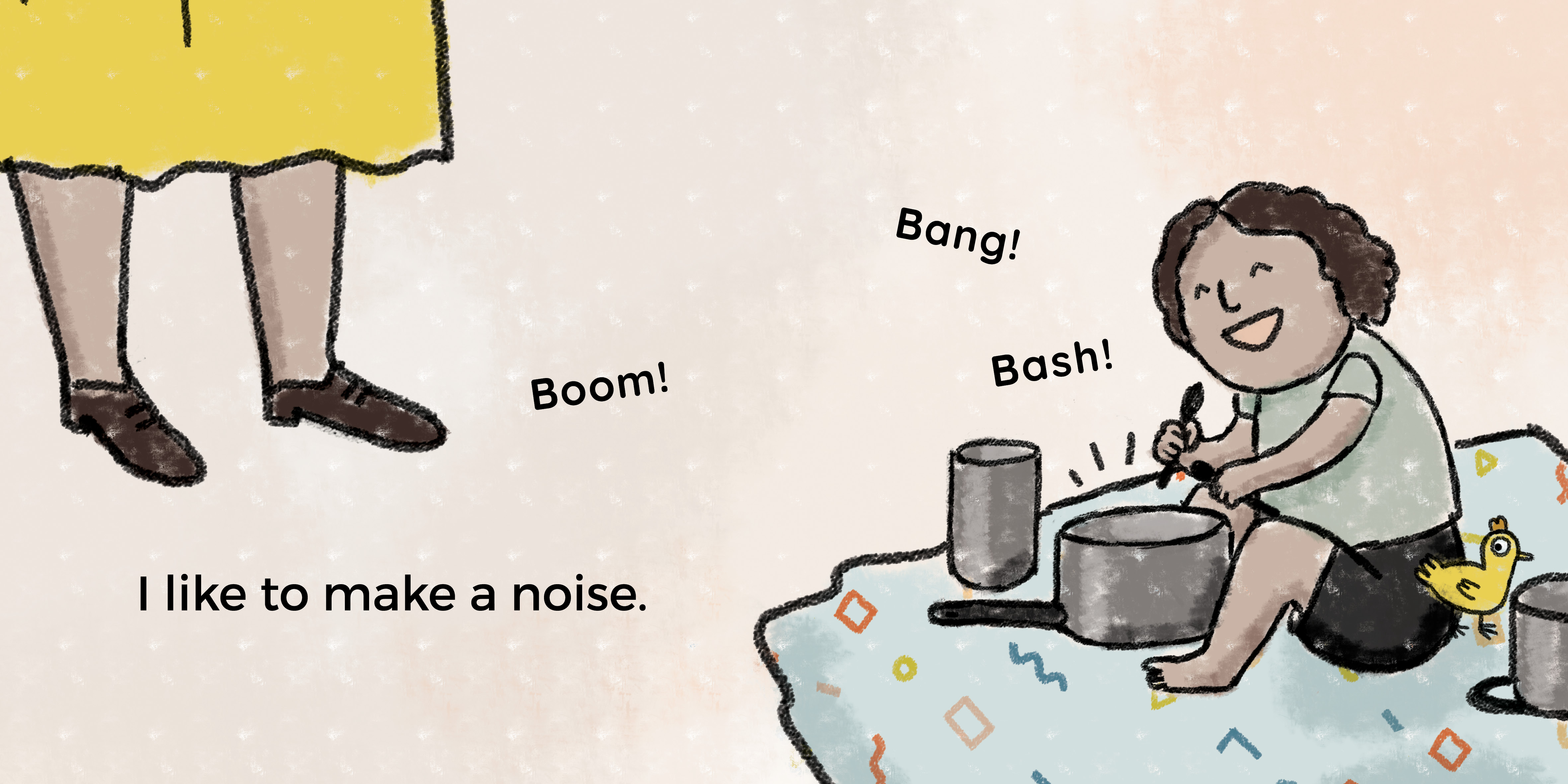 My Special Blankie — original illustrated page 7, English text included
