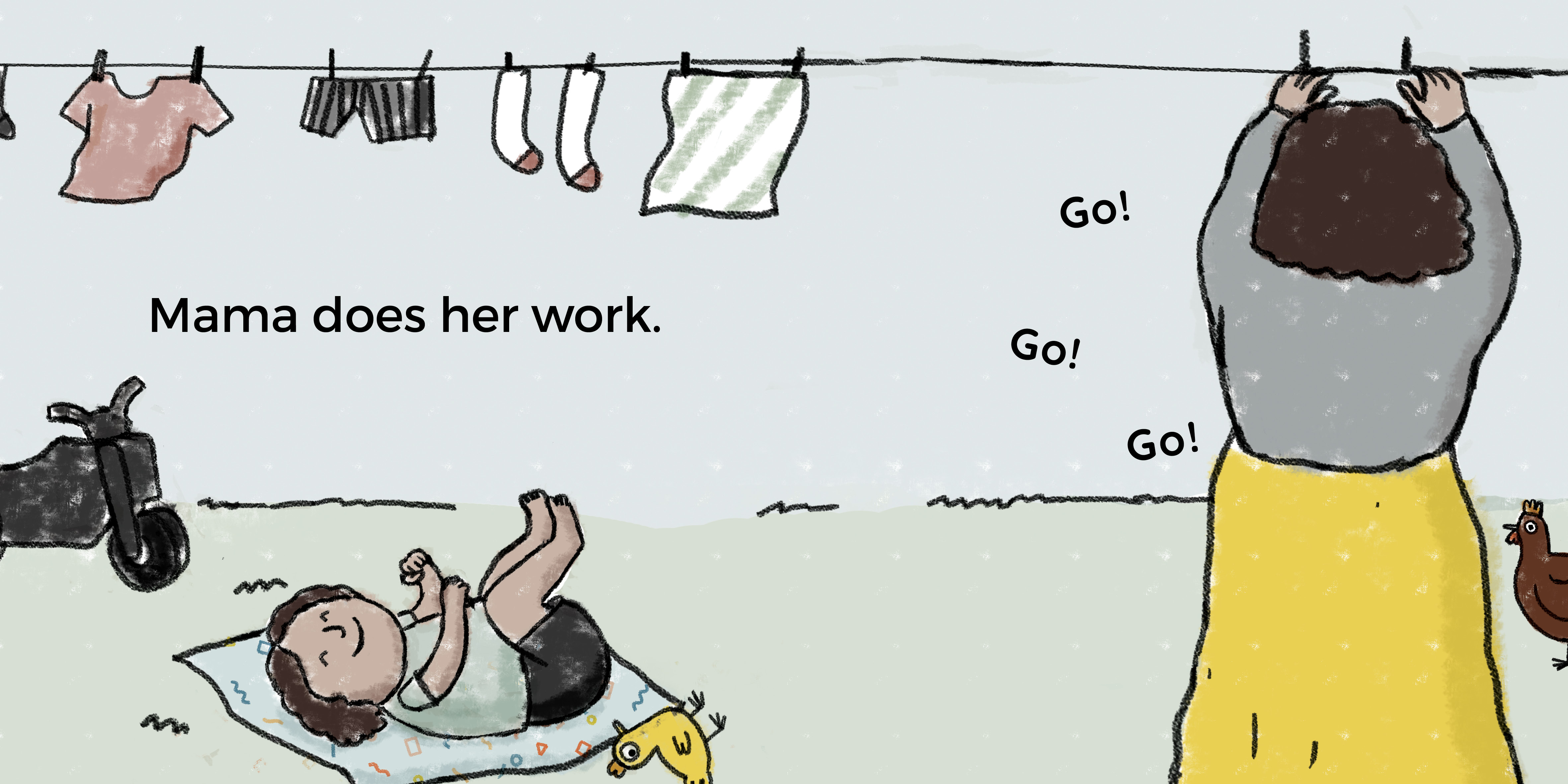 My Special Blankie — original illustrated page 9, English text included