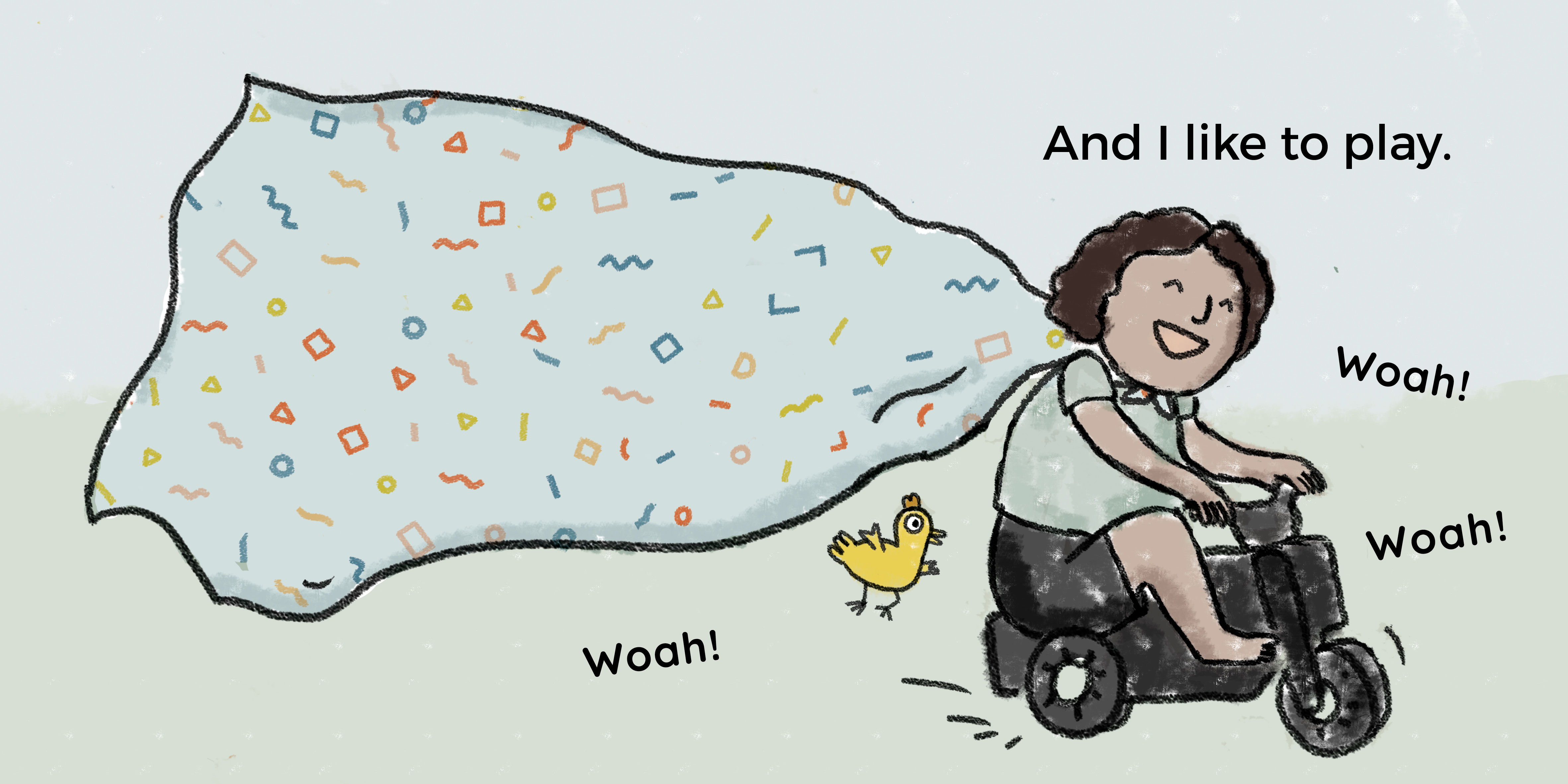 My Special Blankie — original illustrated page 10, English text included