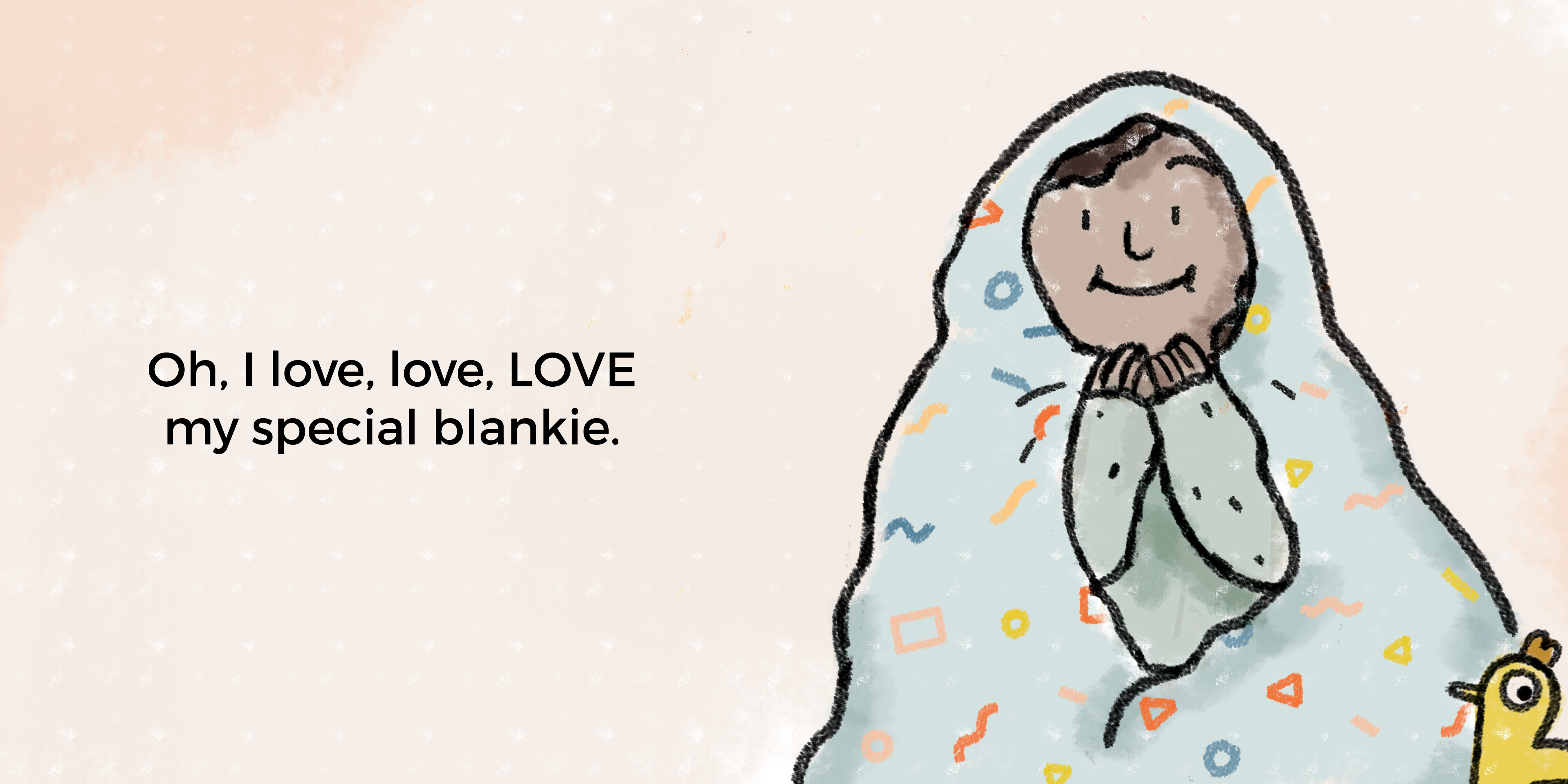 My Special Blankie — original illustrated page 11, English text included