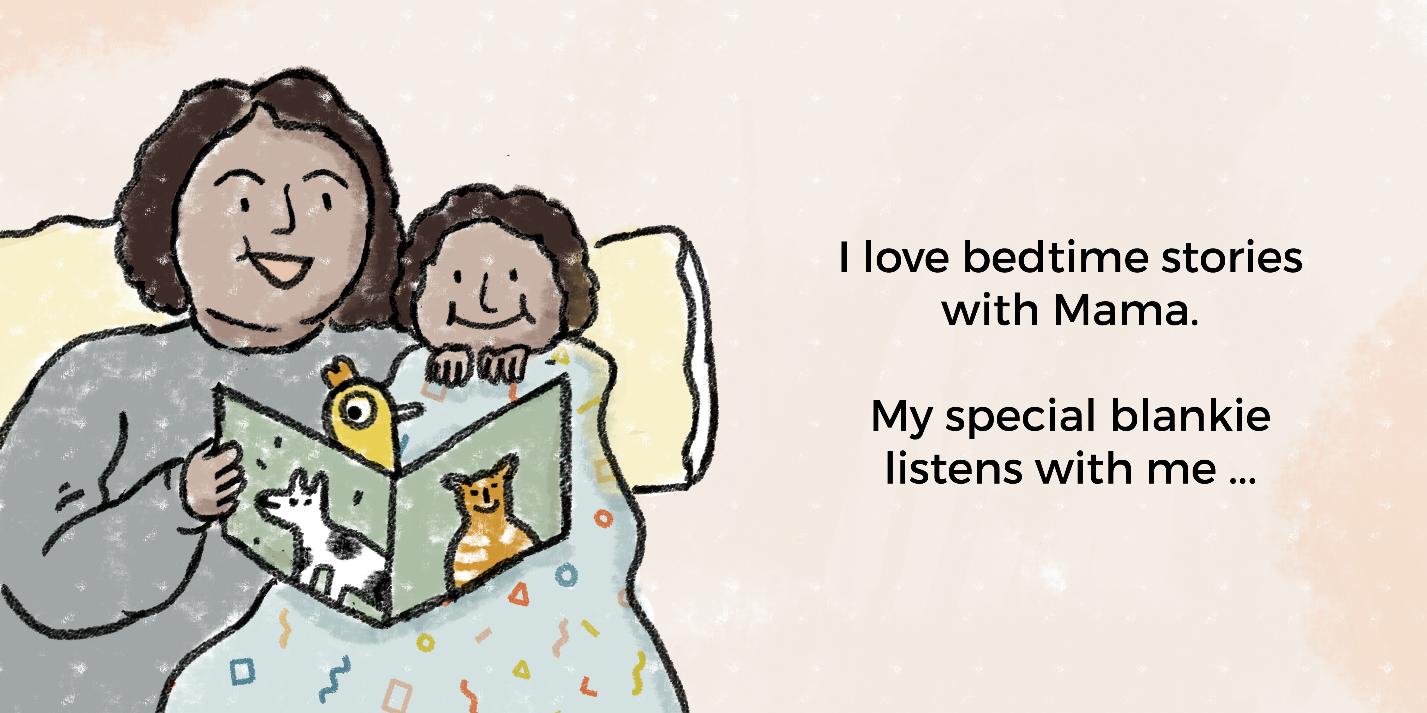 My Special Blankie — original illustrated page 14, English text included