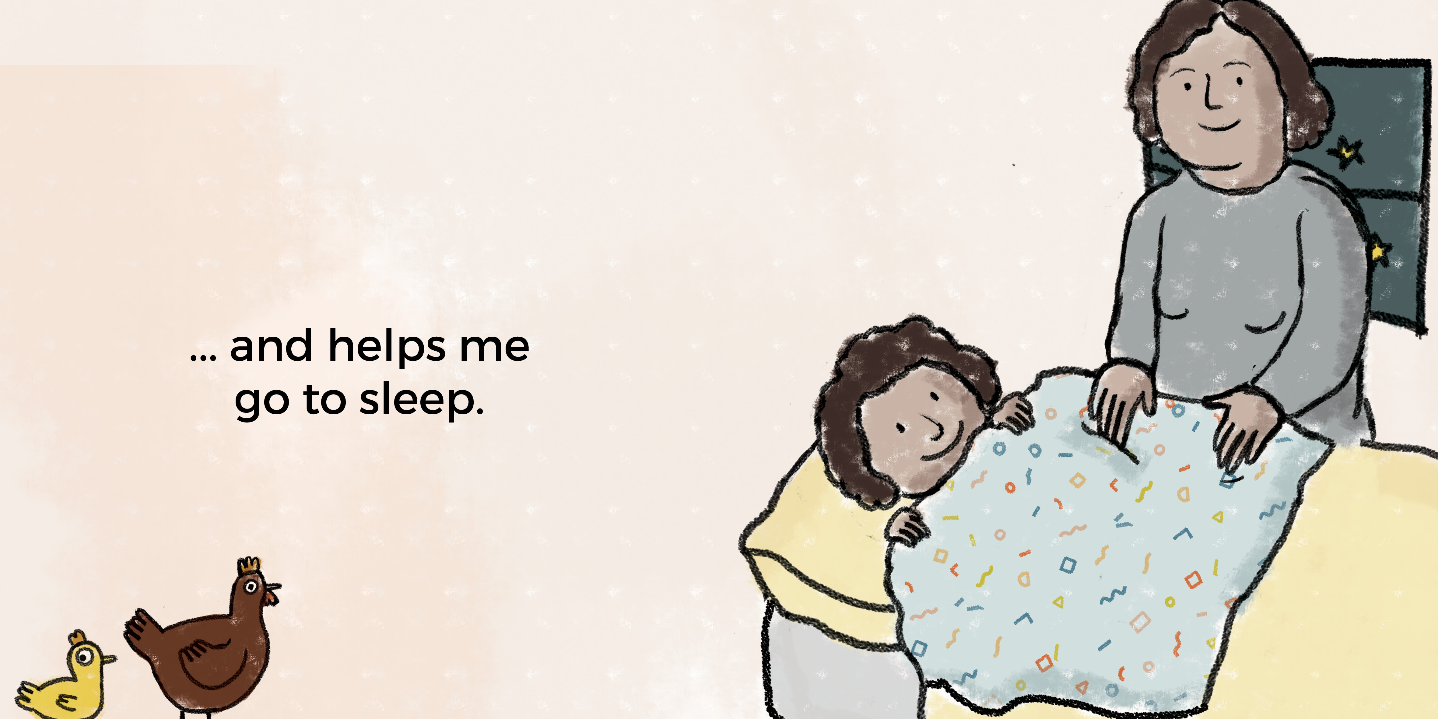 My Special Blankie — original illustrated page 15, English text included