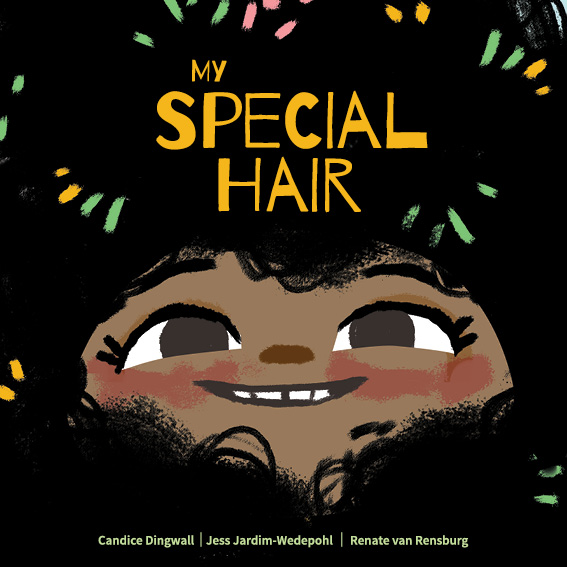 My Special Hair — original illustrated page 1, English text included