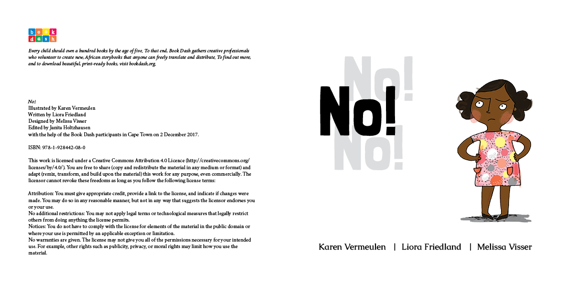 No! — original illustrated page 3, English text included