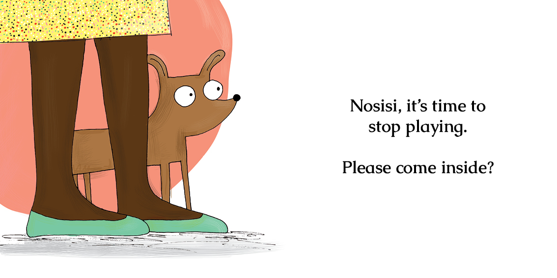 No! — original illustrated page 4, English text included