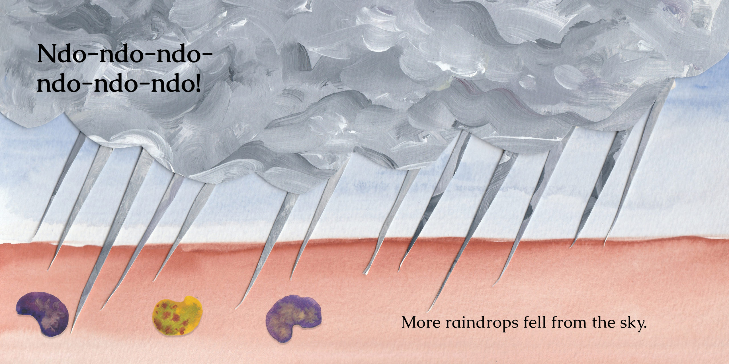 O Rain Come — original illustrated page 9, English text included