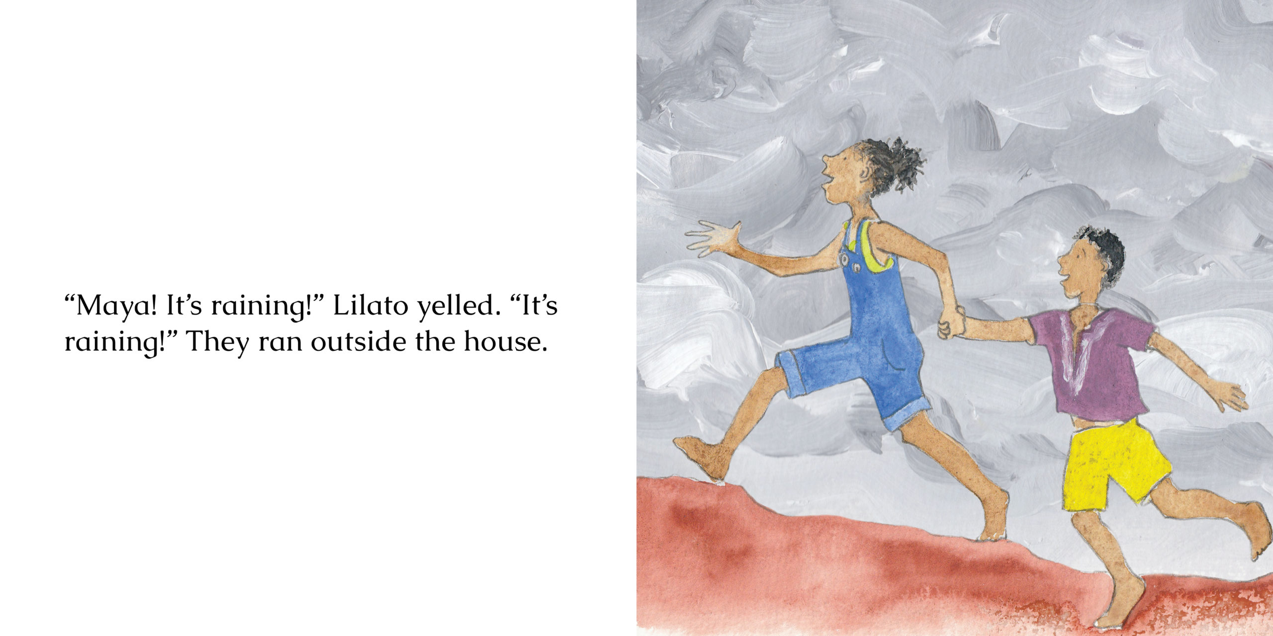 O Rain Come — original illustrated page 10, English text included