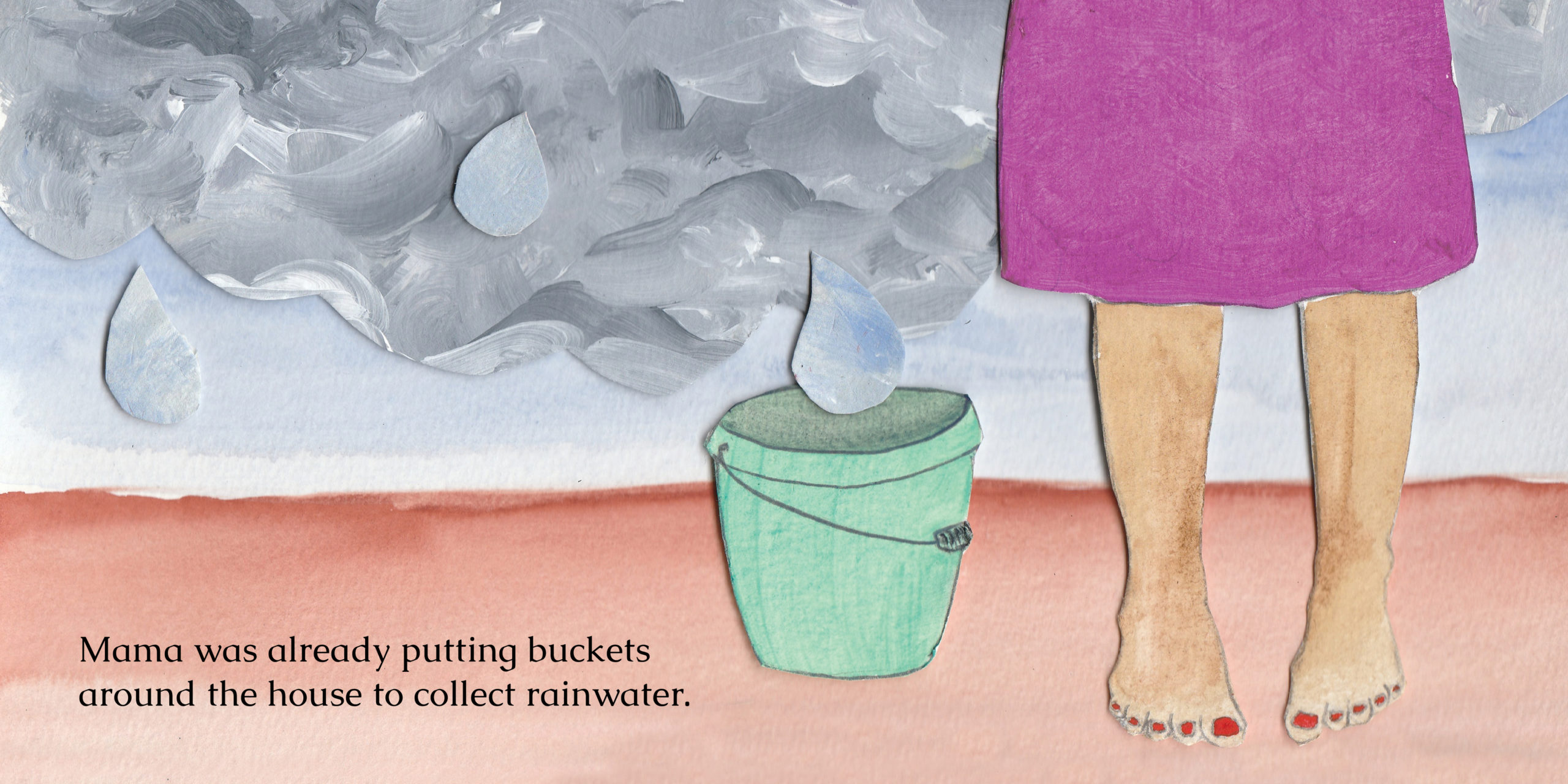 O Rain Come — original illustrated page 11, English text included