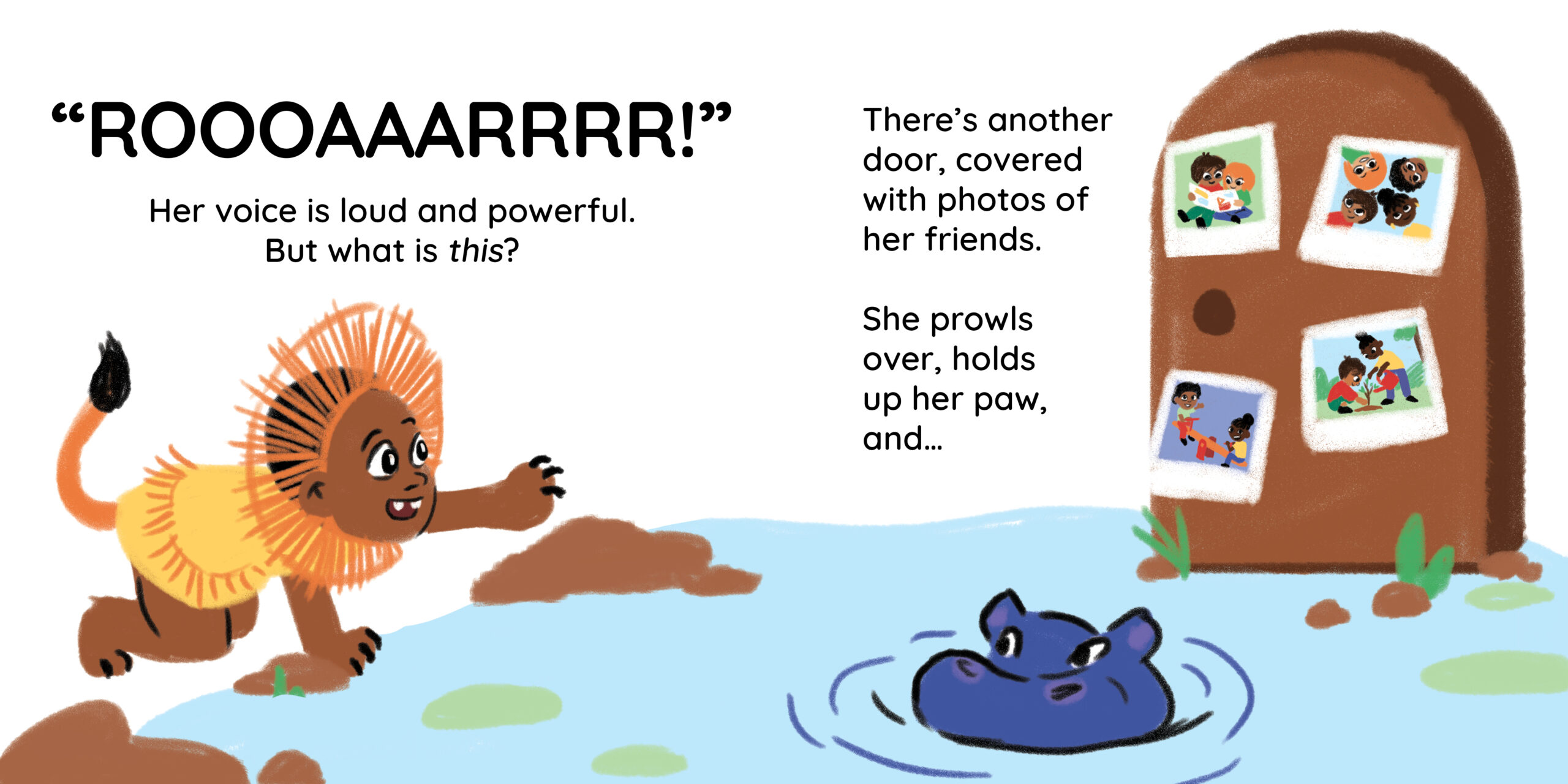 Open the door — original illustrated page 10, English text included