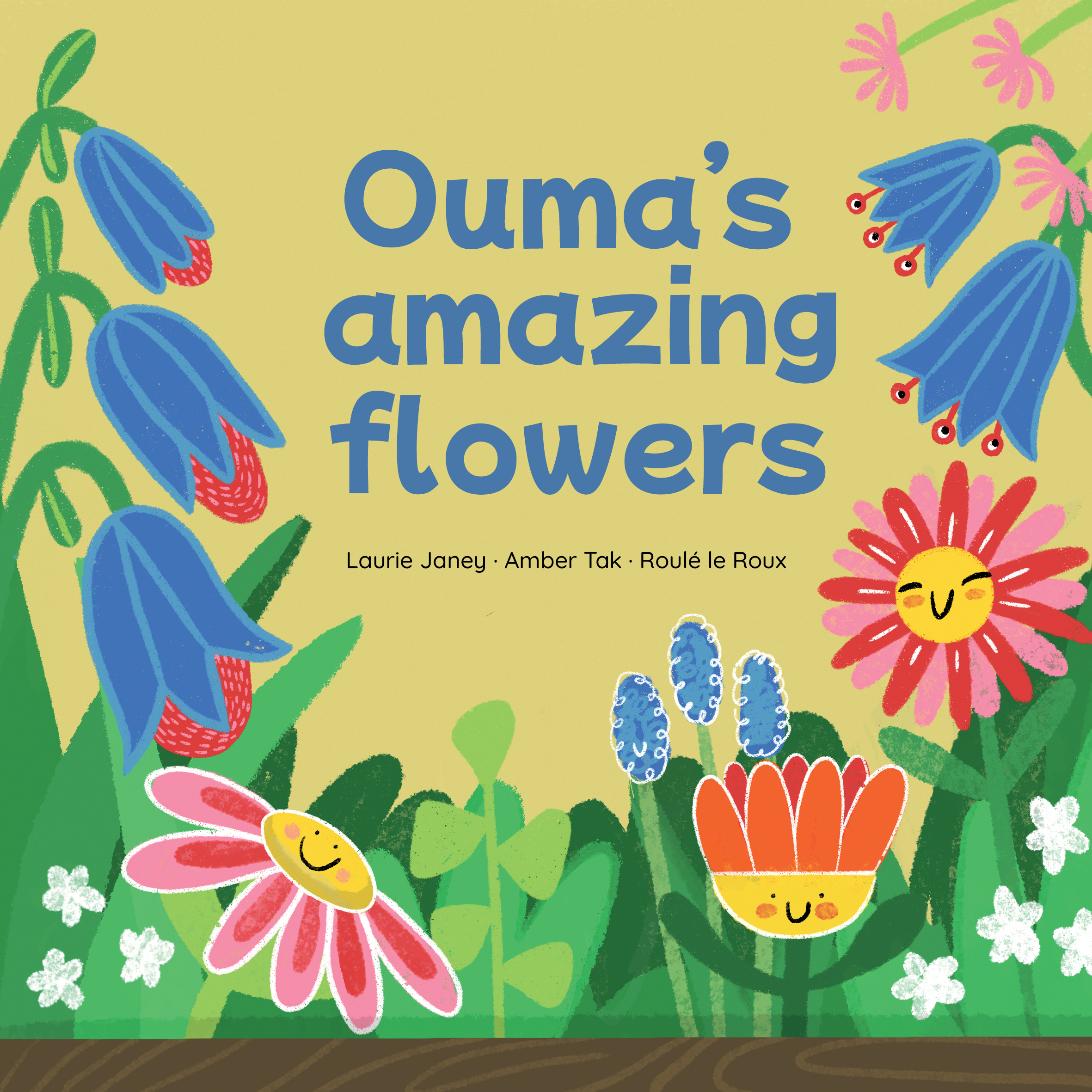 Ouma’s amazing flowers — original illustrated page 1, English text included