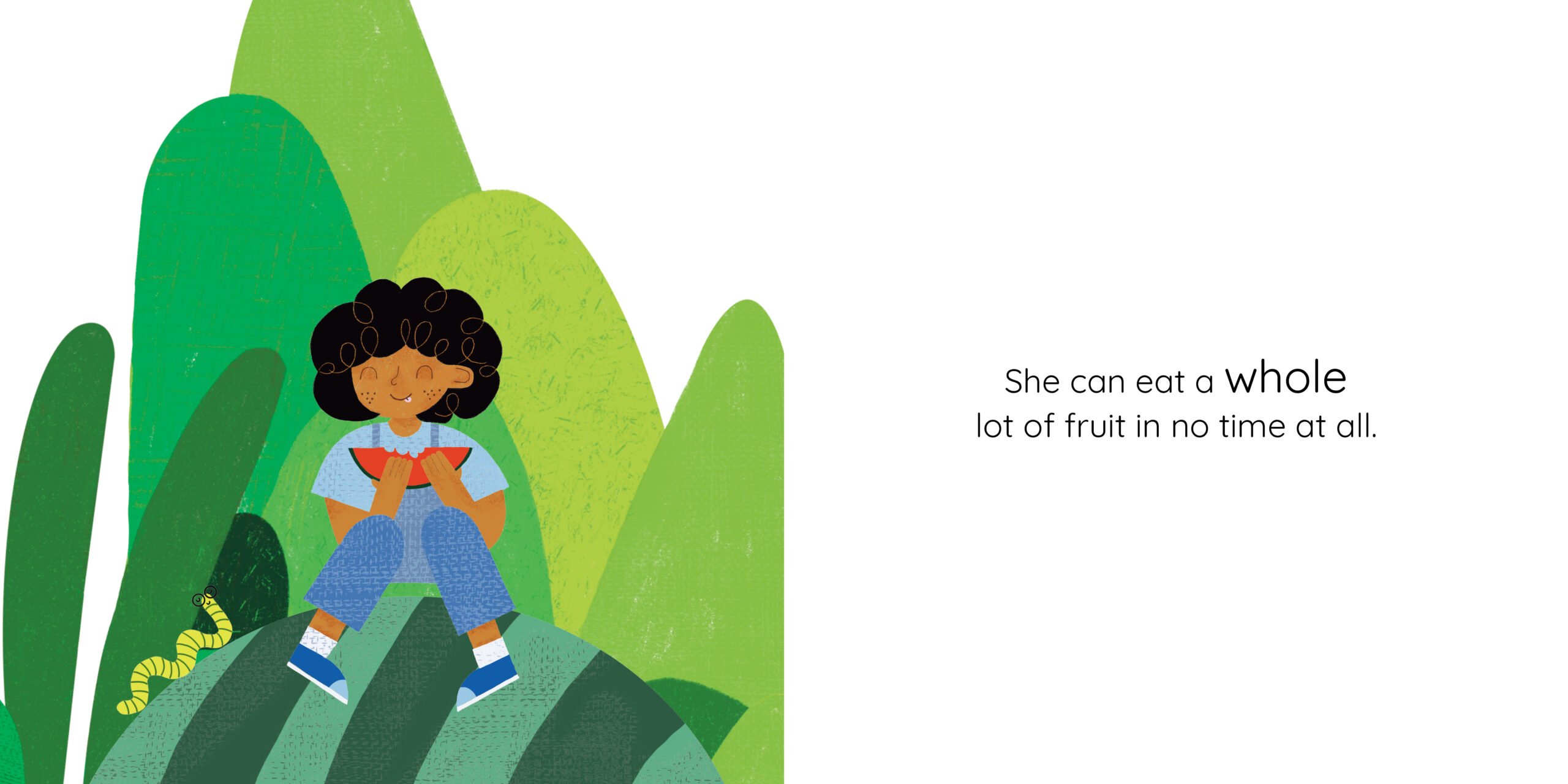 Oyisa and the Giant Tree — original illustrated page 3, English text included