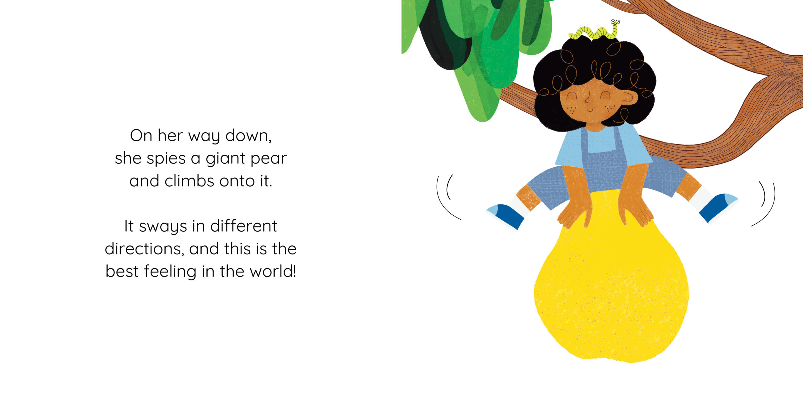 Oyisa and the Giant Tree — original illustrated page 11, English text included