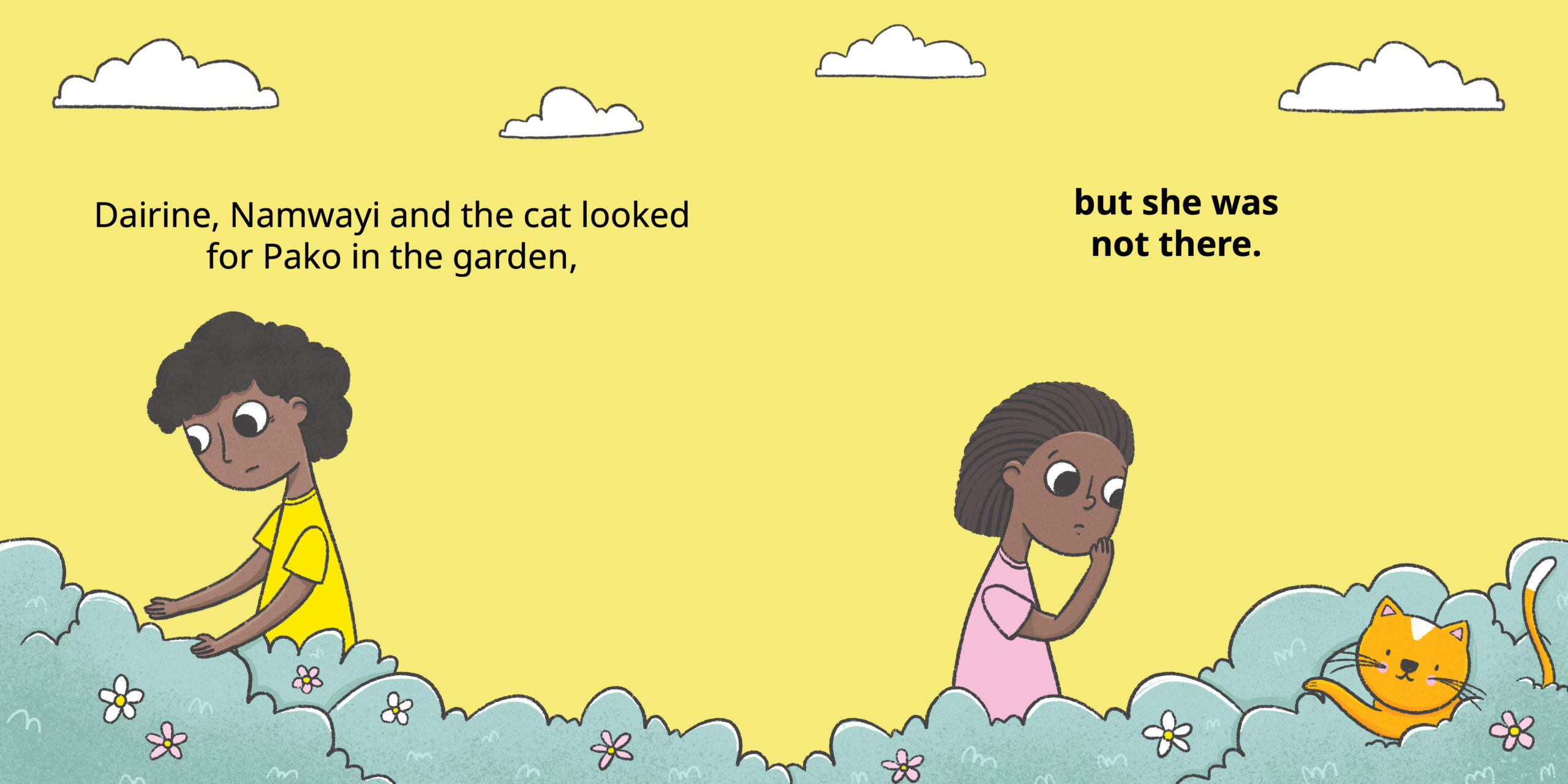 Pako the Pigeon Disappears — original illustrated page 6, English text included
