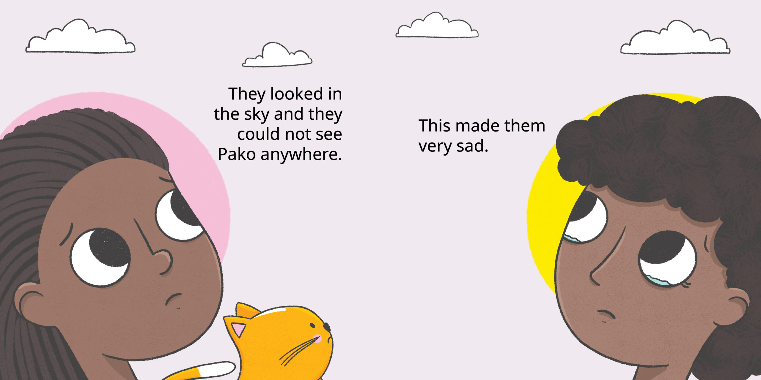 Pako the Pigeon Disappears — original illustrated page 7, English text included