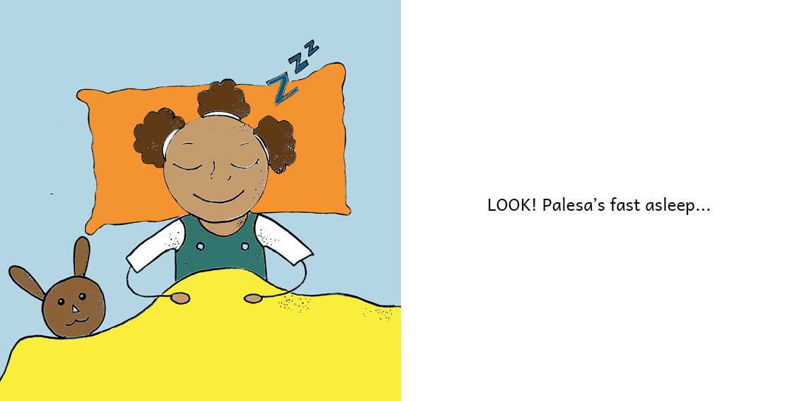 Palesa Can Walk! — original illustrated page 9, English text included