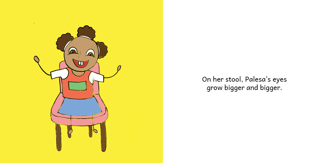 Palesa Can Walk! — original illustrated page 11, English text included
