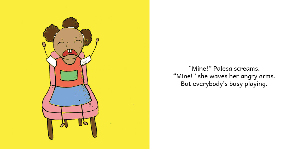 Palesa Can Walk! — original illustrated page 13, English text included