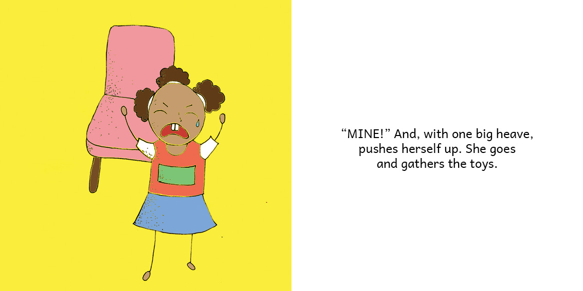 Palesa Can Walk! — original illustrated page 14, English text included