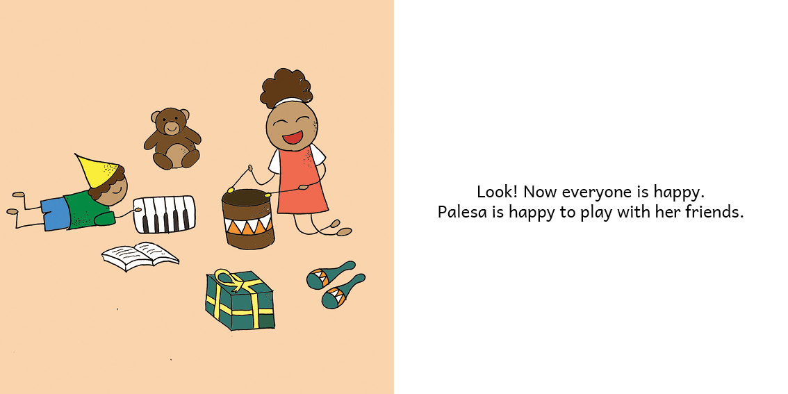 Palesa Can Walk! — original illustrated page 16, English text included