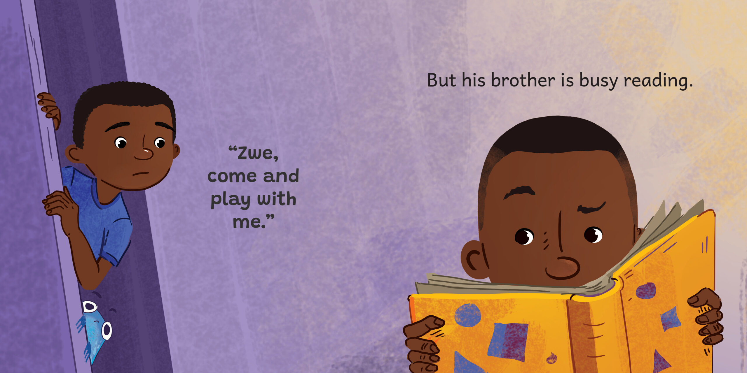 Play with me — original illustrated page 6, English text included