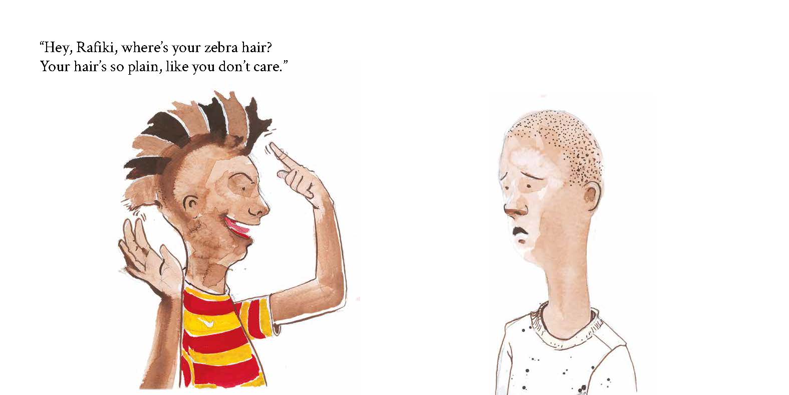 Rafiki’s Style — original illustrated page 4, English text included