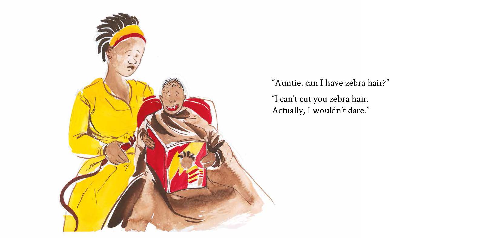 Rafiki’s Style — original illustrated page 8, English text included