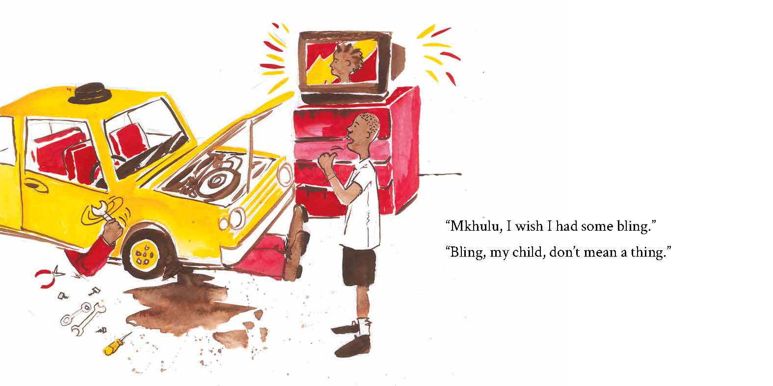 Rafiki’s Style — original illustrated page 10, English text included