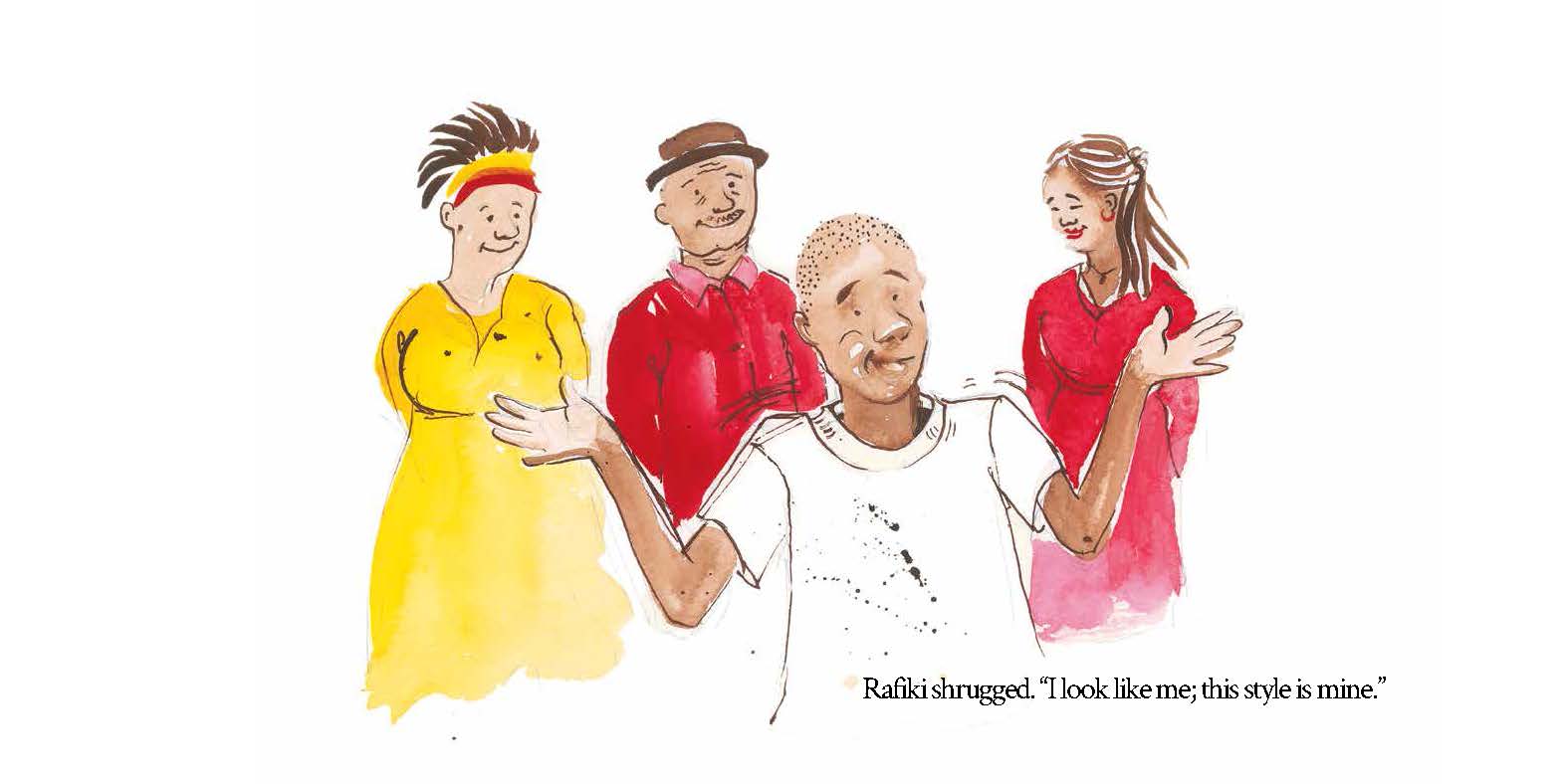 Rafiki’s Style — original illustrated page 13, English text included