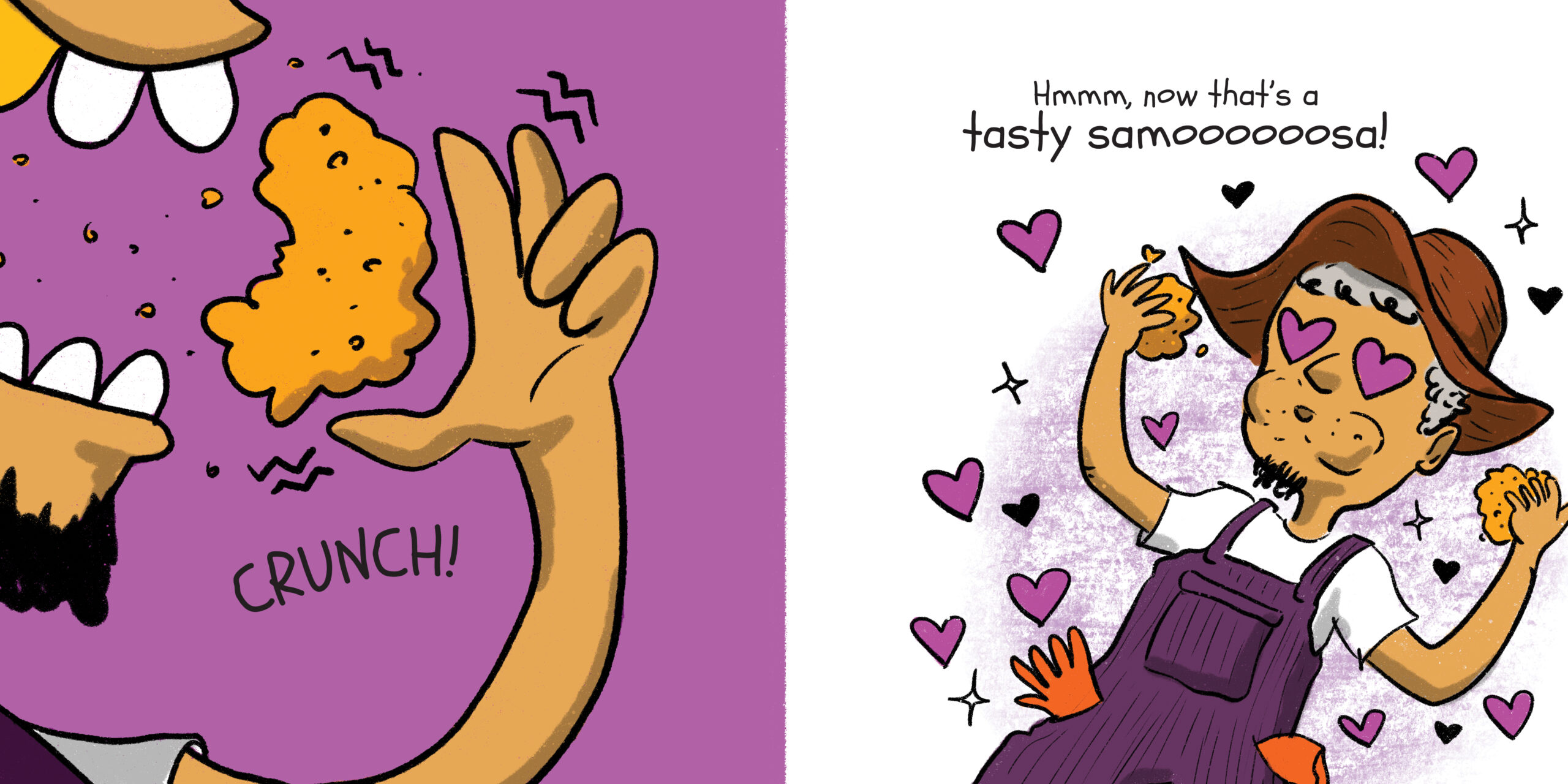 Samoosas! — original illustrated page 10, English text included