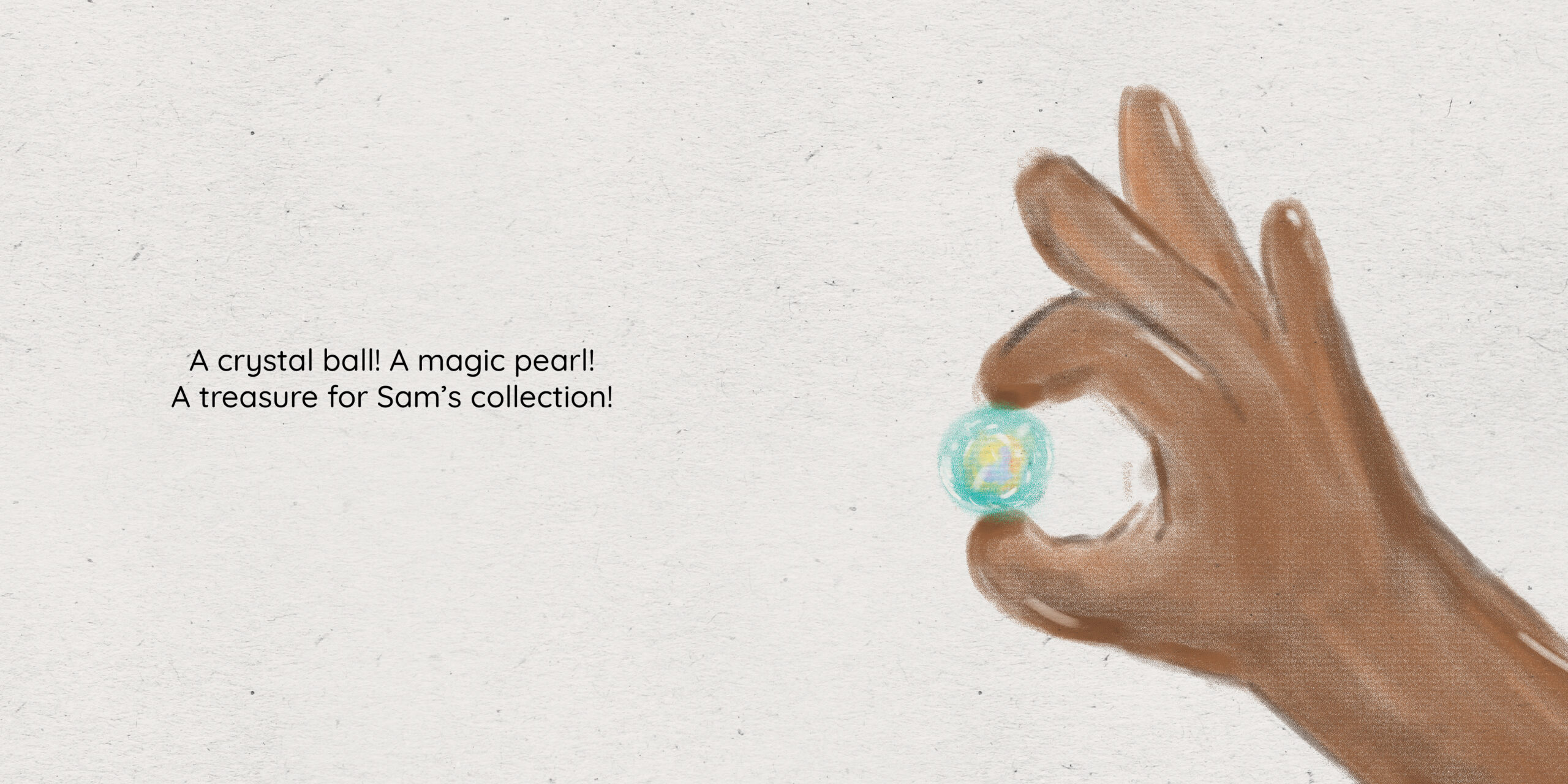 Sam’s Treasures — original illustrated page 3, English text included